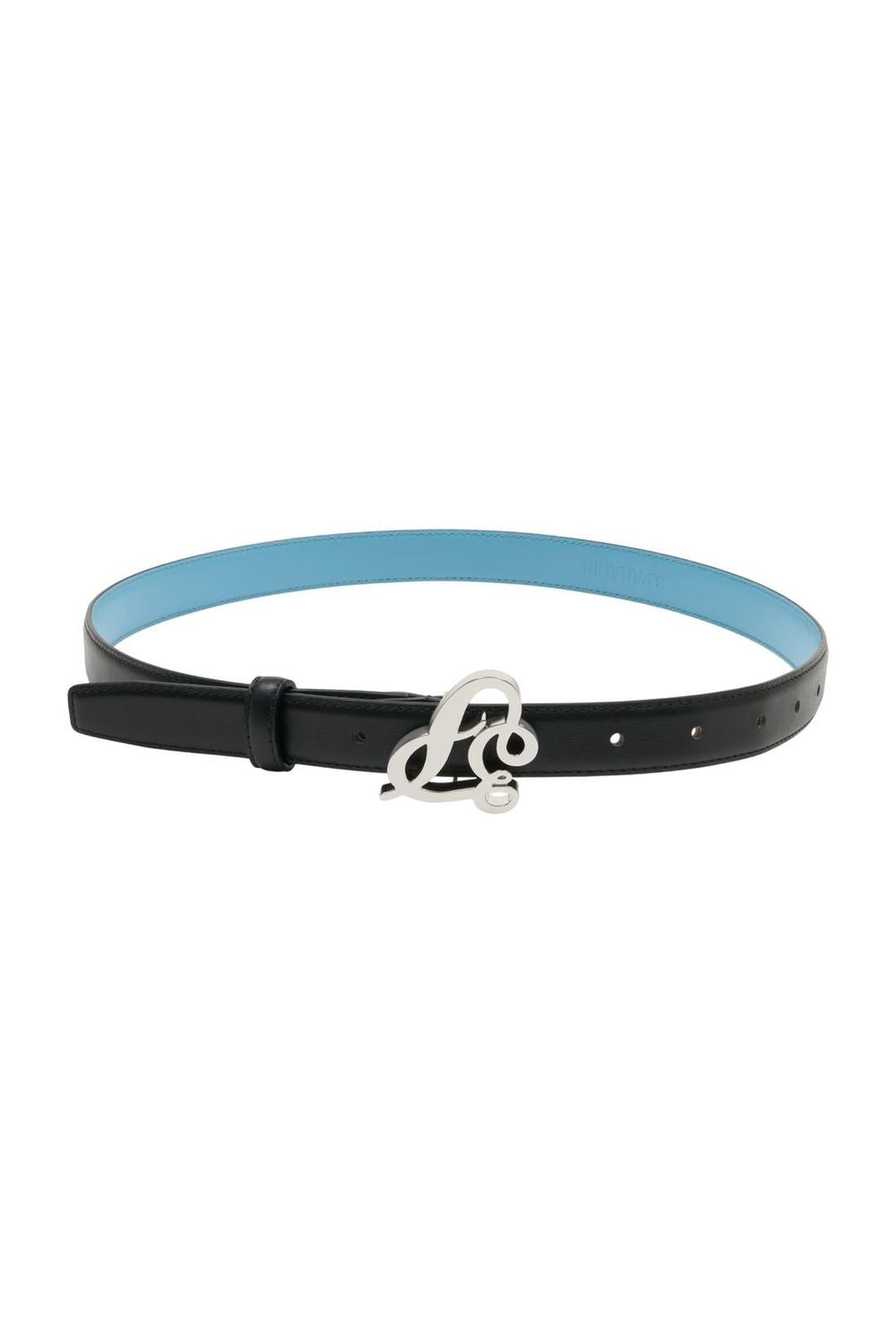 Cursive Small Belt - 3.PARADIS - Leder - Schwarz