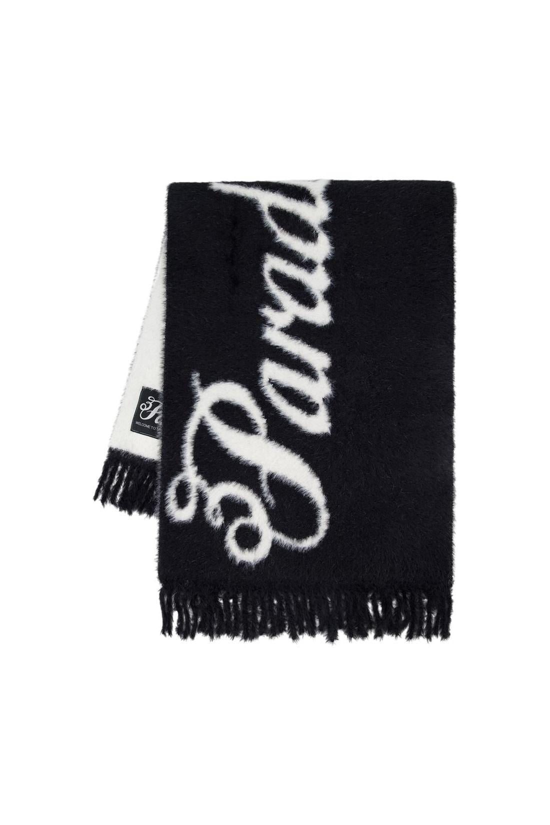 Fluffy-Schal – 3.PARADIS – Nylon – Schwarz
