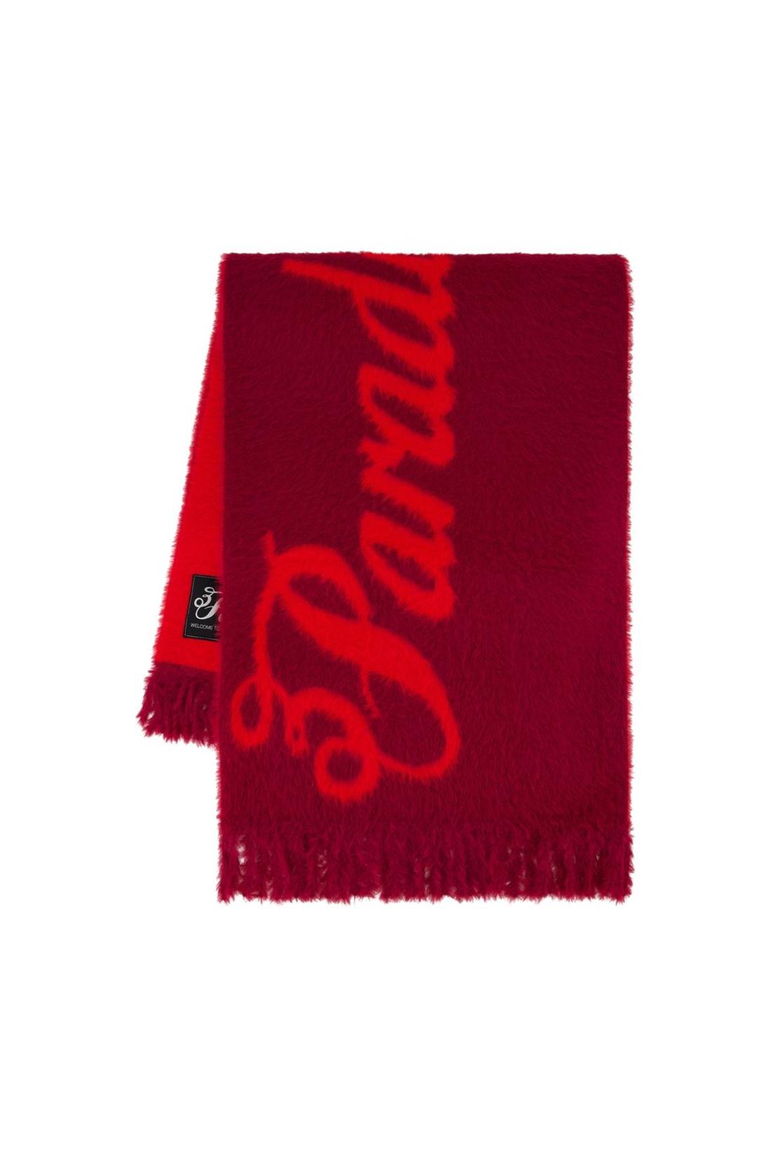 Fluffy-Schal – 3.PARADIS – Nylon – Rot