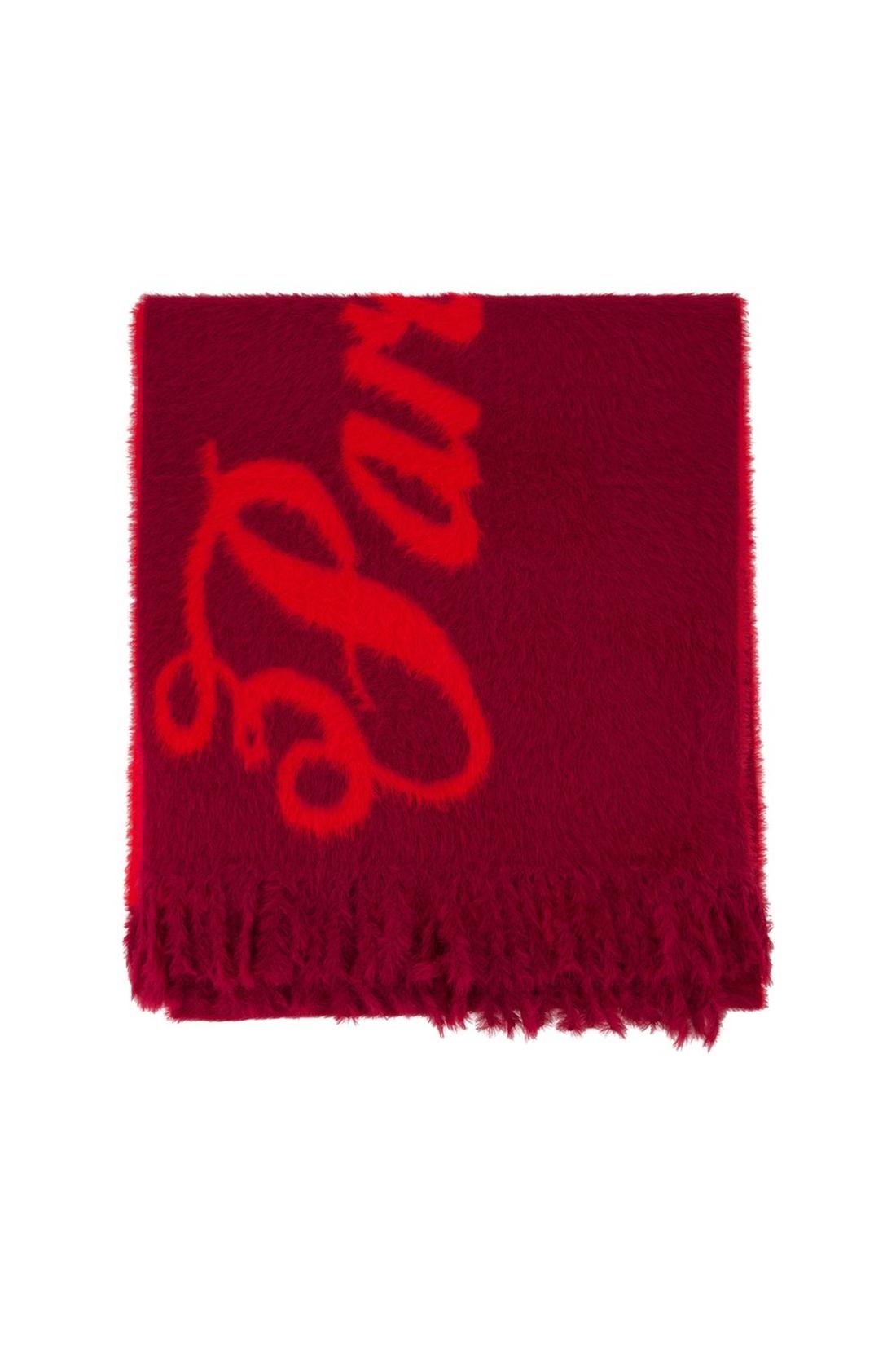 Fluffy-Schal – 3.PARADIS – Nylon – Rot