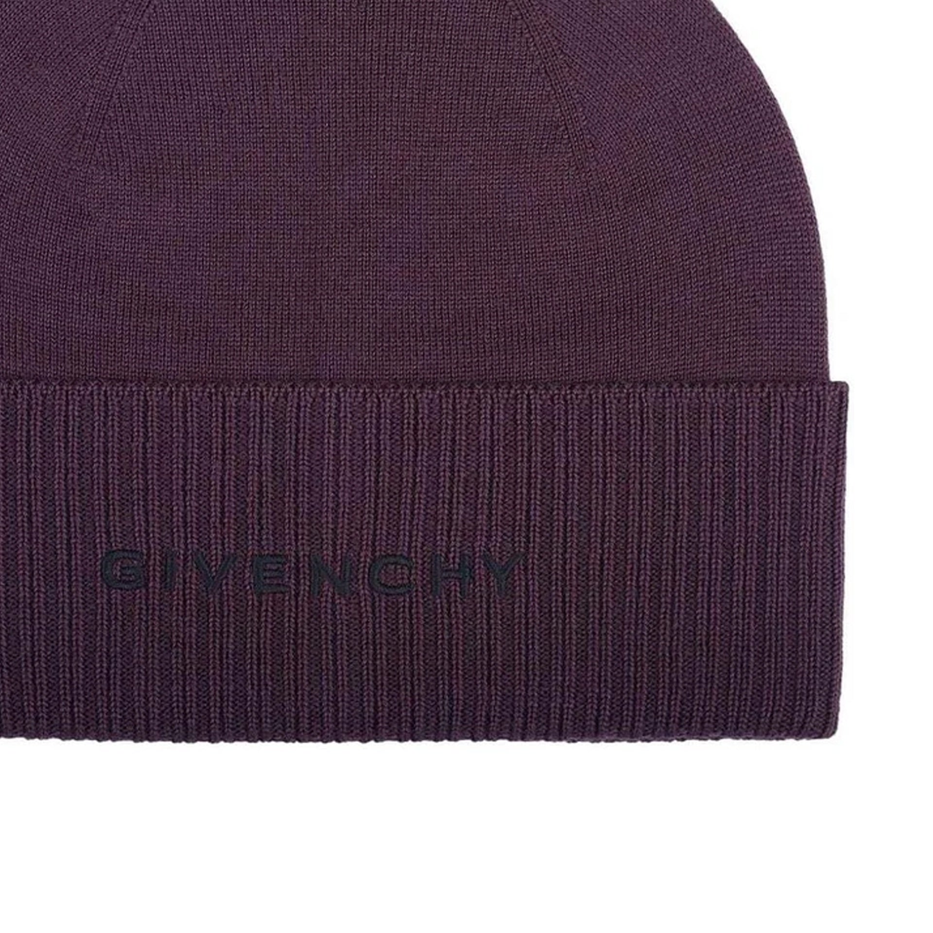 Givenchy-Givenchy Wool Logo Hat-WOMEN ACCESSORIES-Black-Deal-Outlet-by-ARCHIVIST