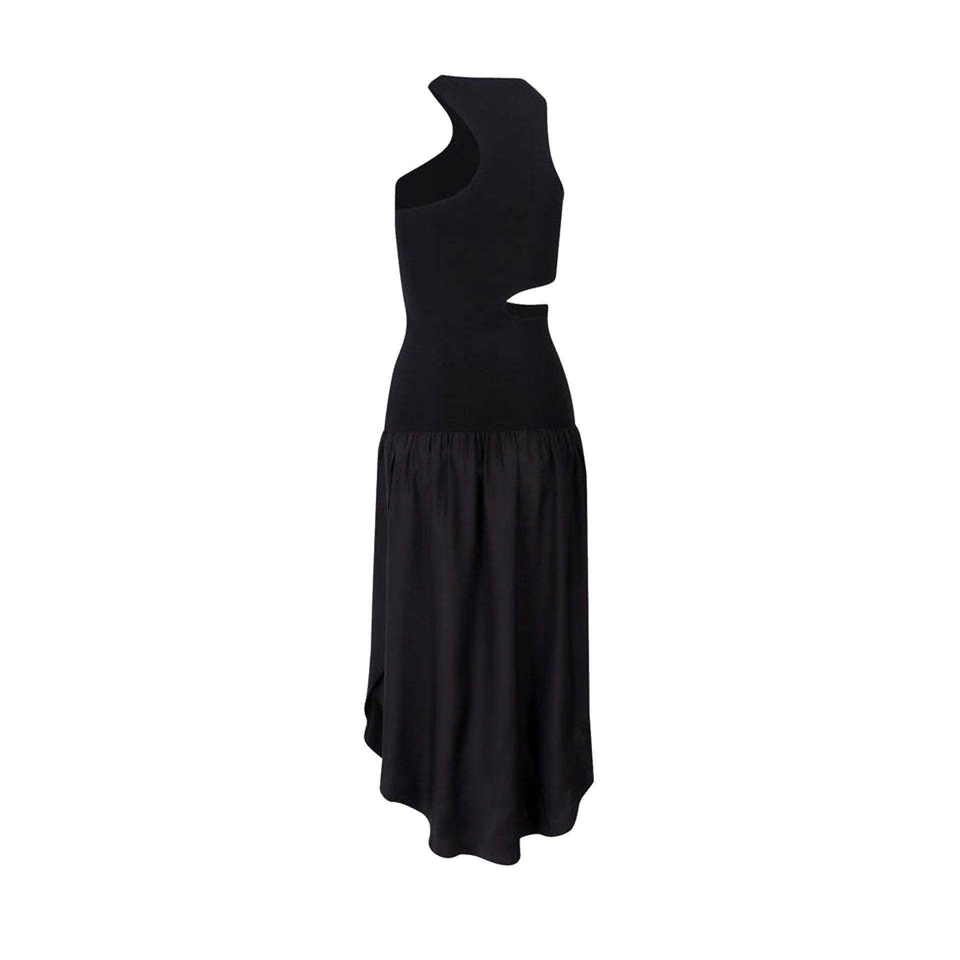 Stella Mccartney-Stella Mccartney Silk Cut-Out Maxi Dress-WOMEN CLOTHING-Black-Deal-Outlet-by-ARCHIVIST