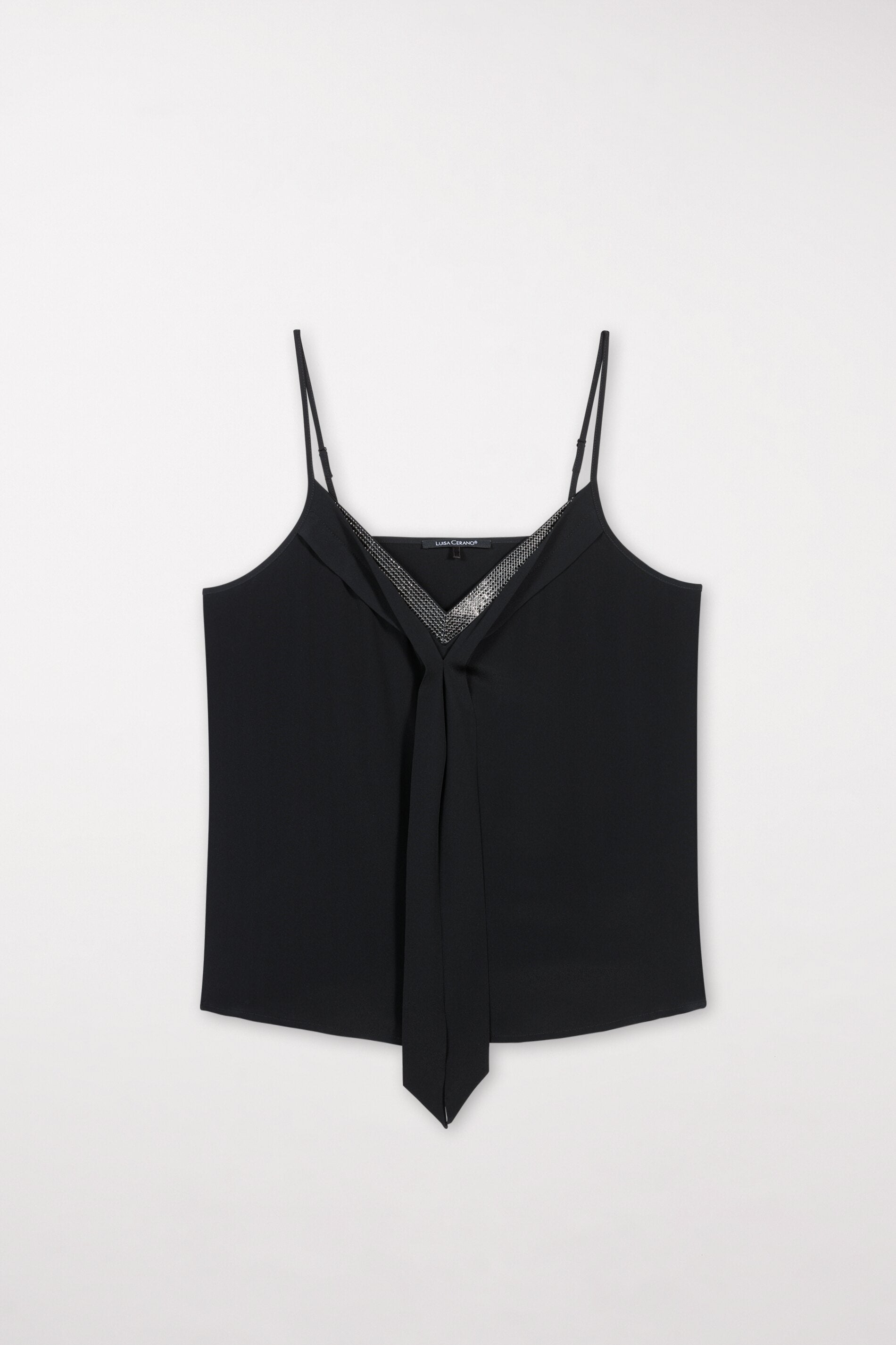 Camisole-Top aus Seiden-Mix