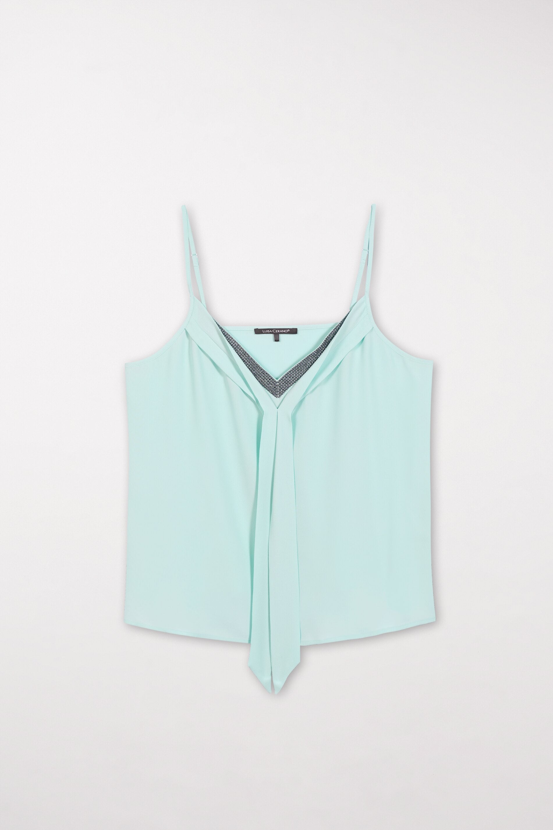 Camisole-Top aus Seiden-Mix