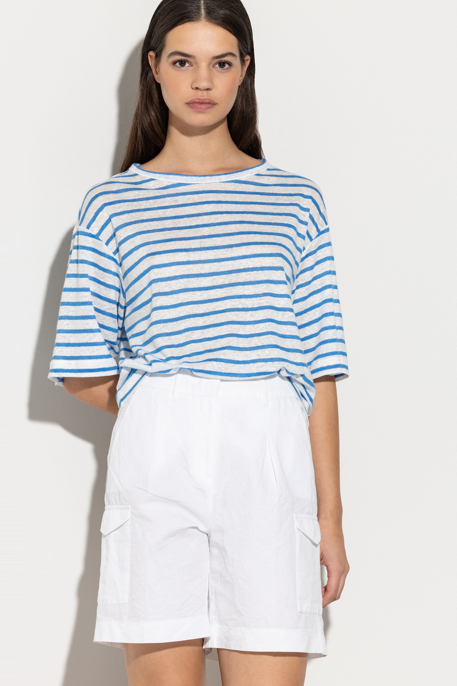 striped shirt made of linen