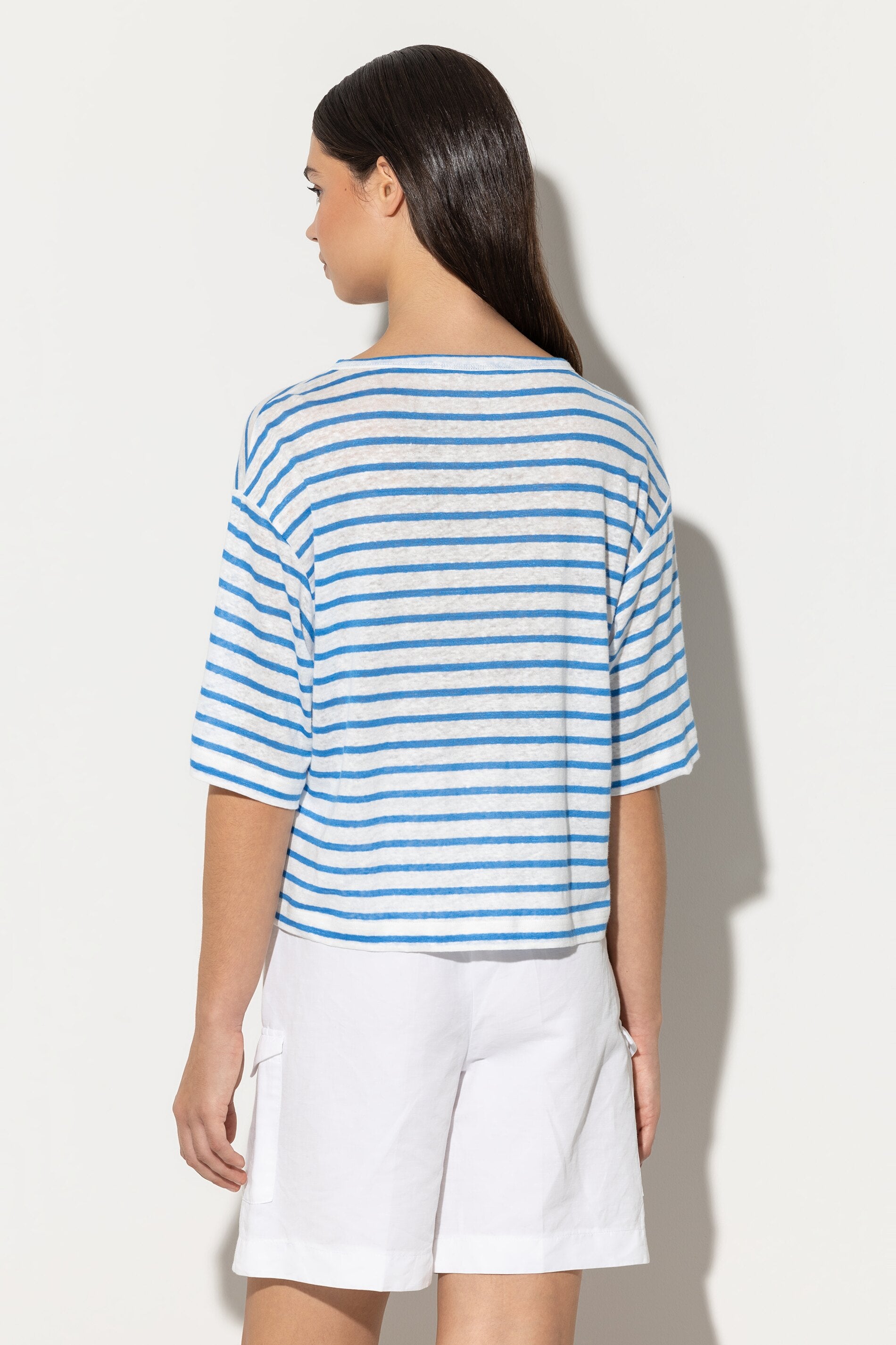 striped shirt made of linen