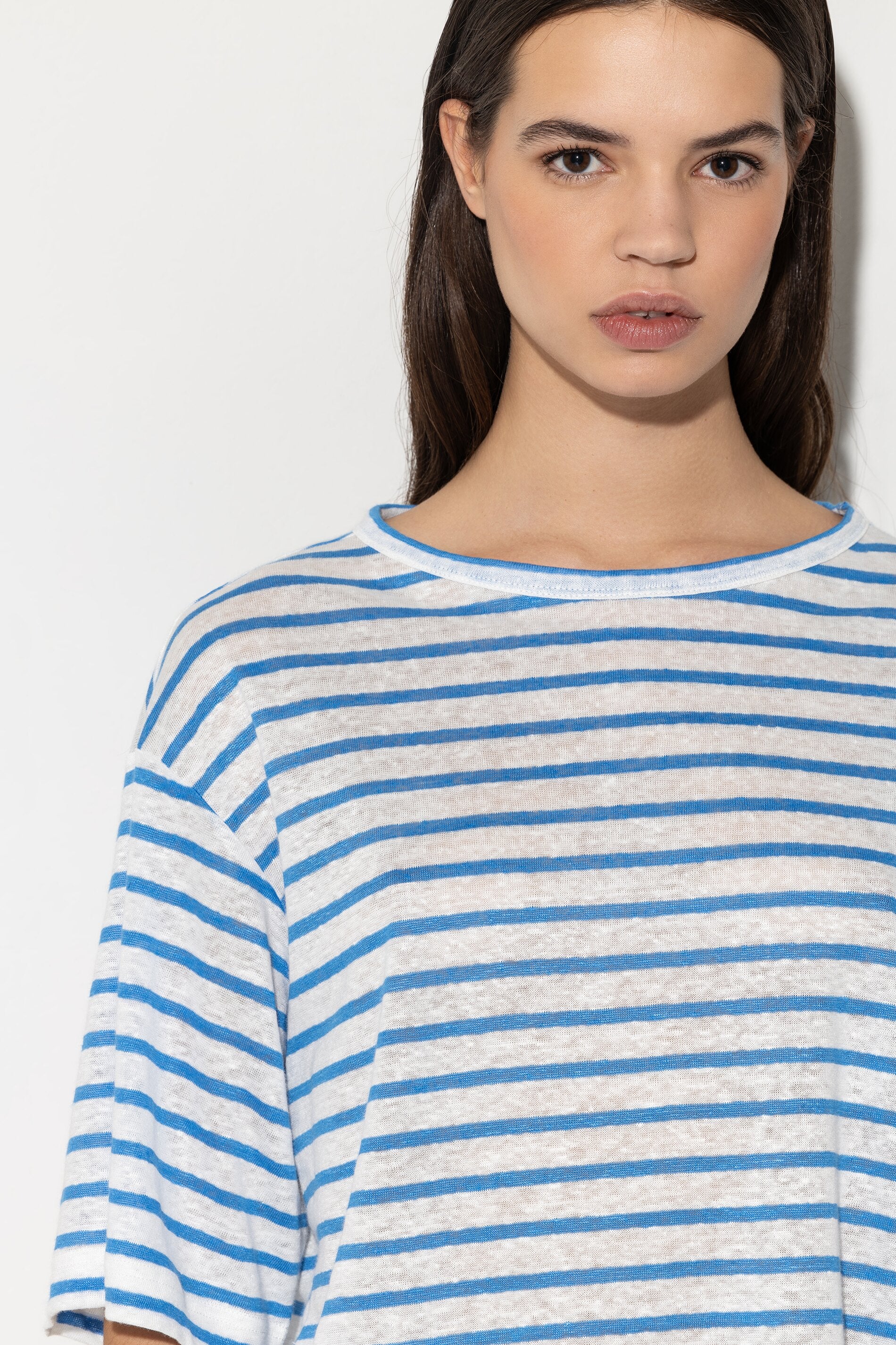 striped shirt made of linen