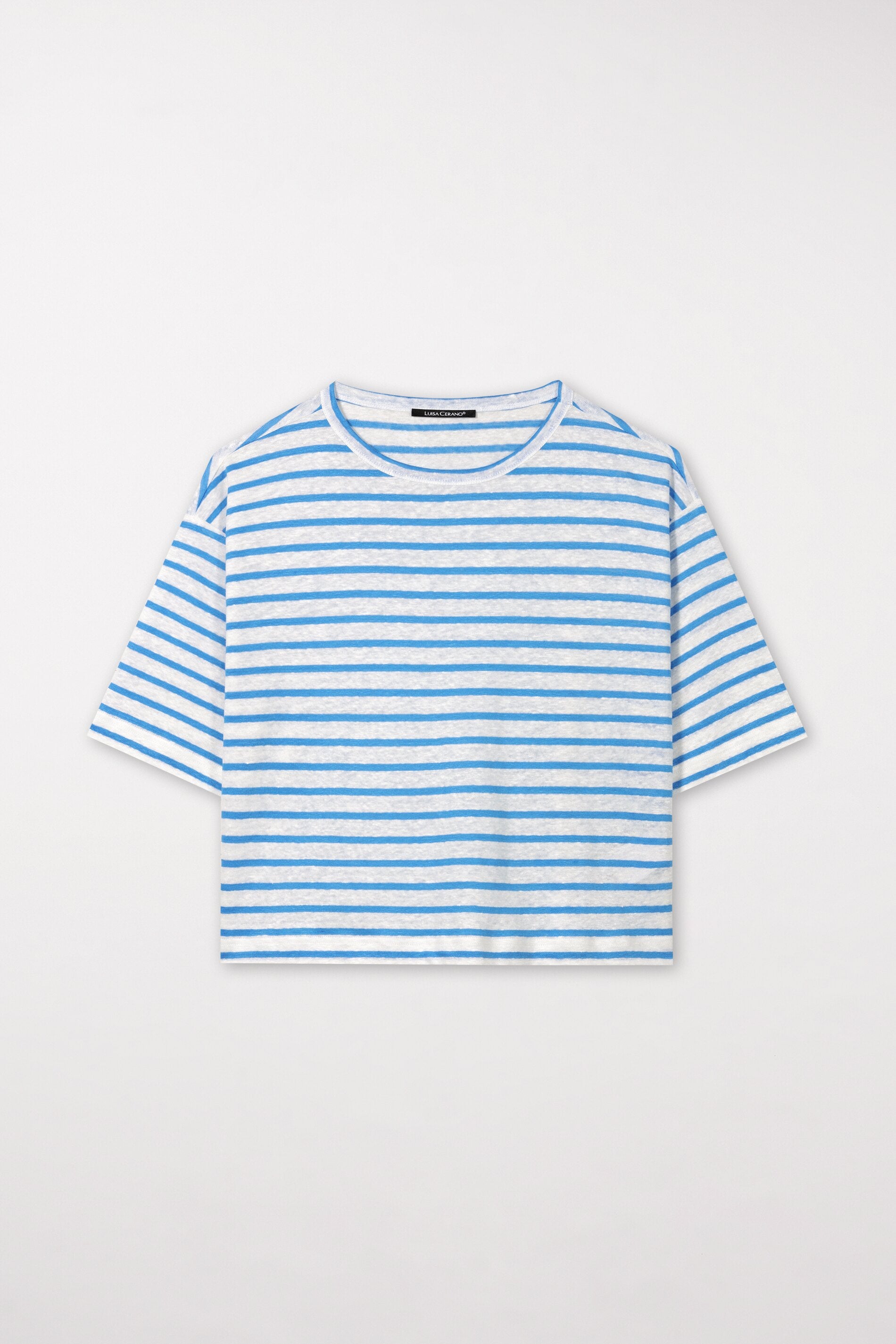 striped shirt made of linen