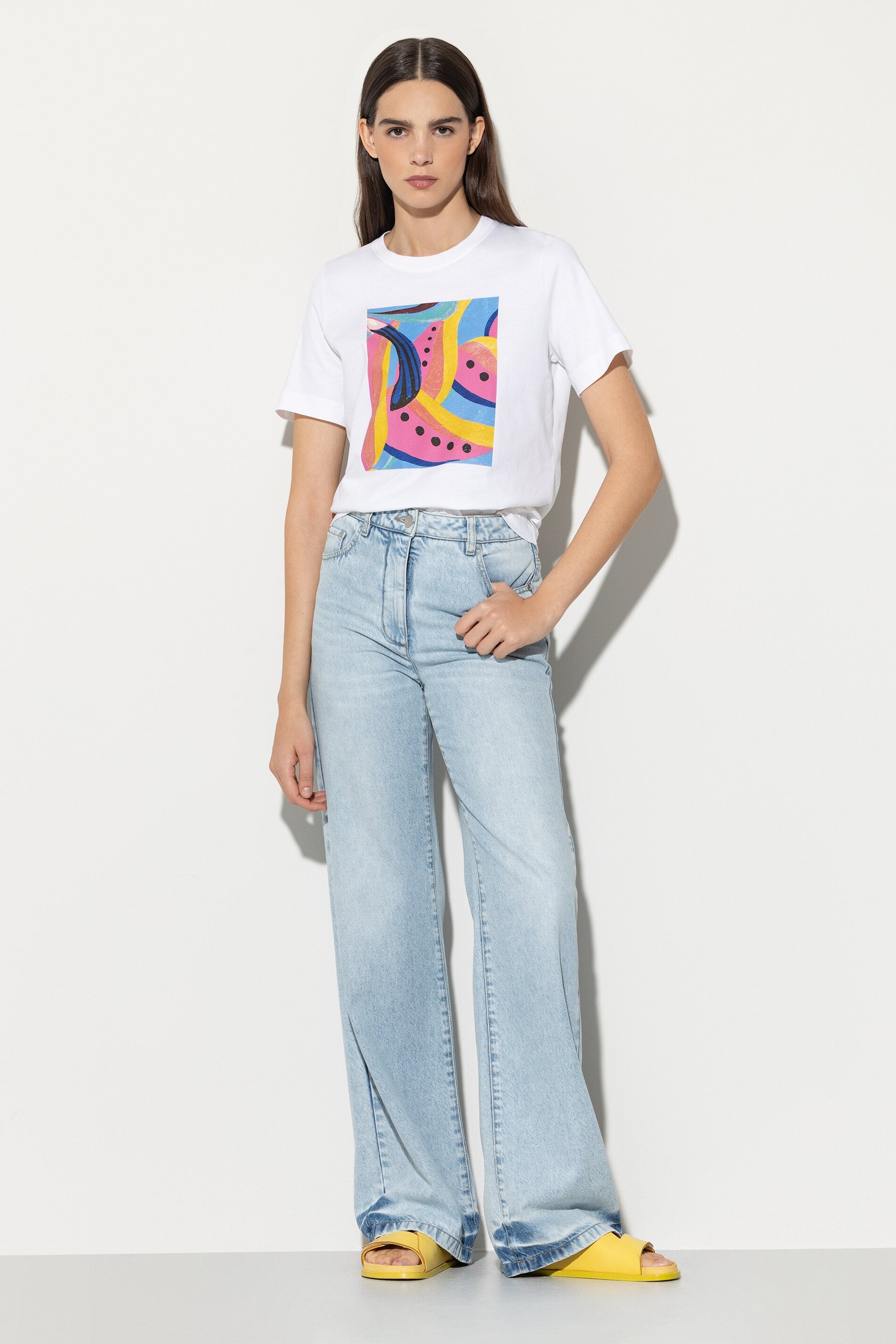 T-Shirt mit Statement-Print