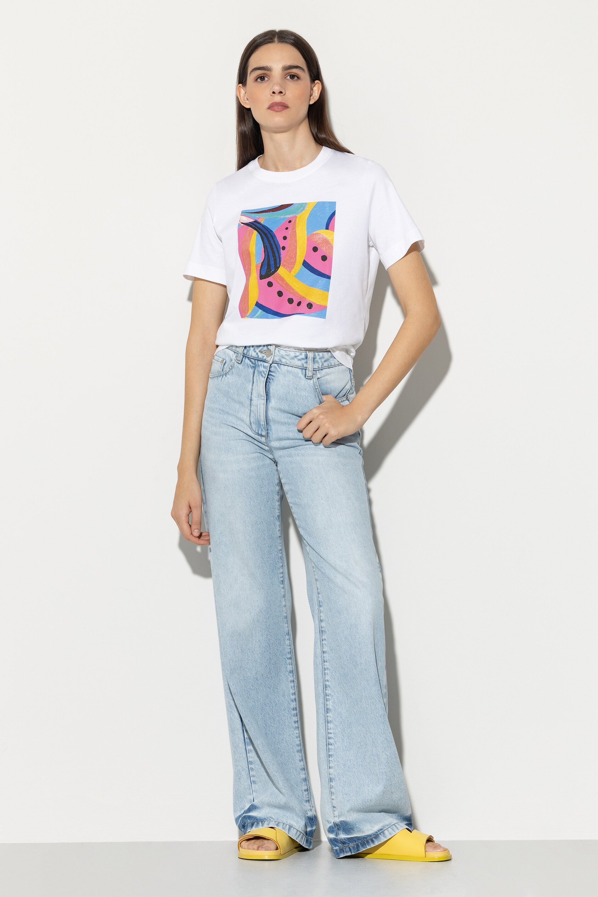 T-Shirt mit Statement-Print