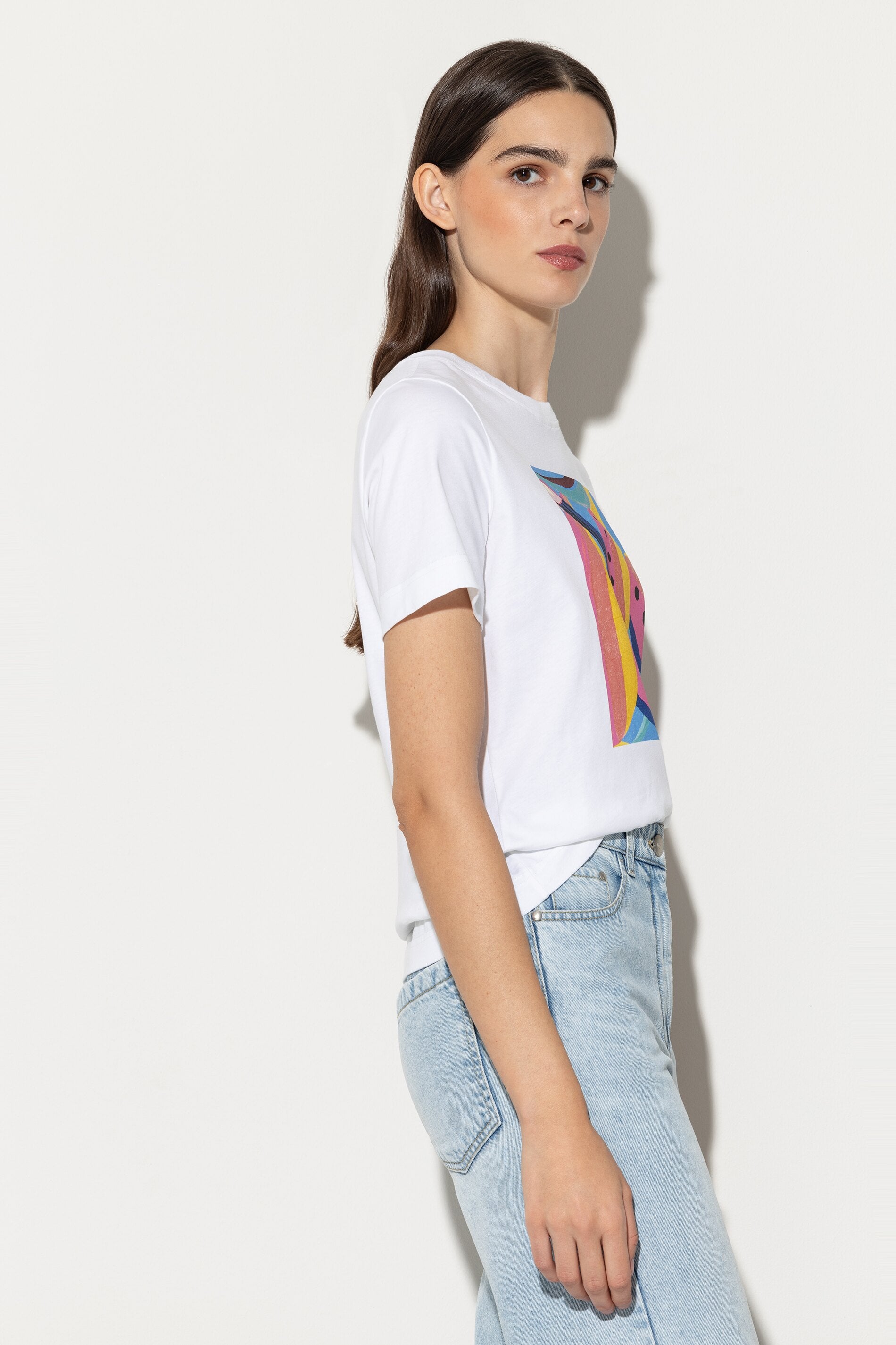 T-Shirt mit Statement-Print