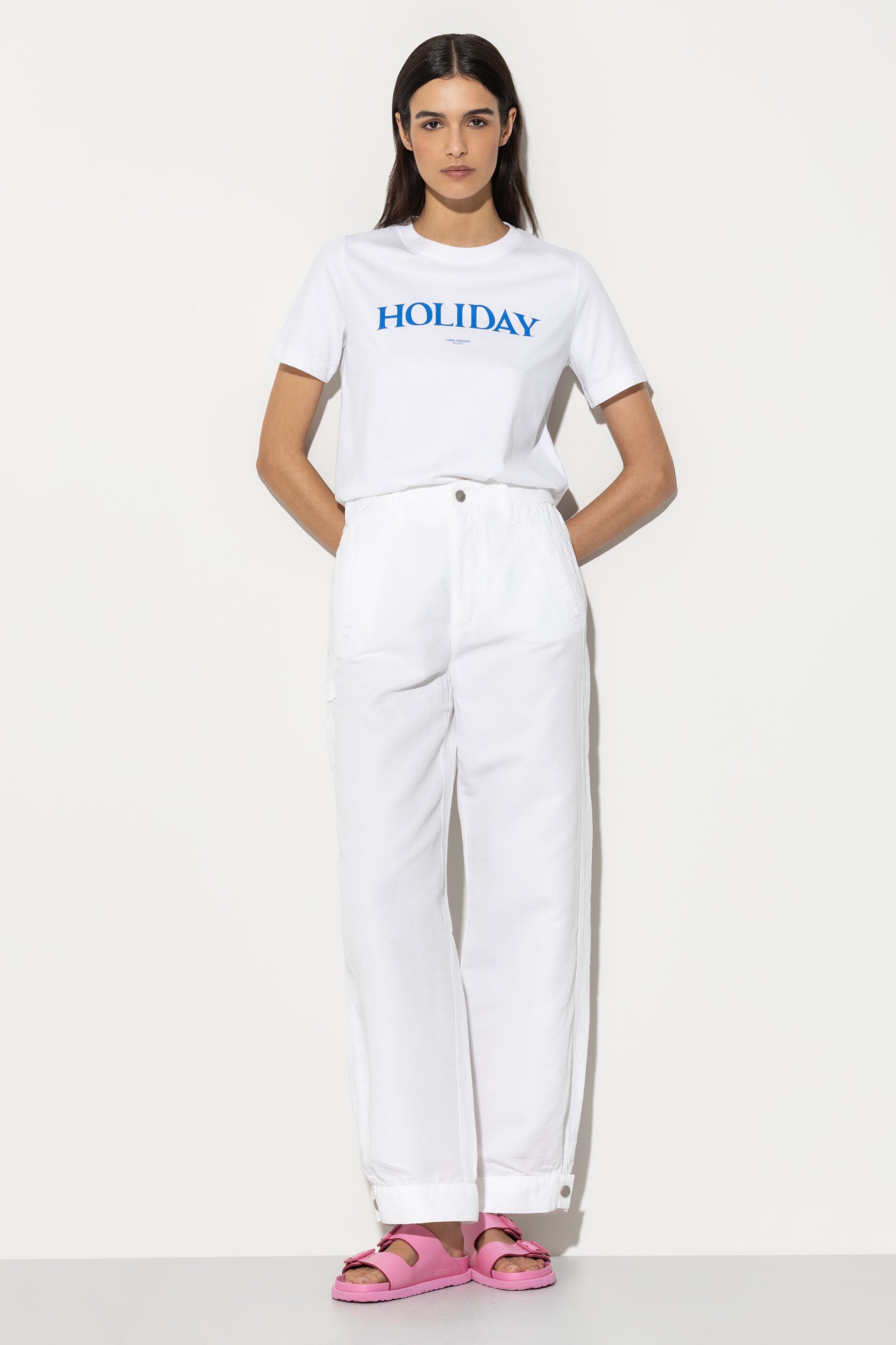 T-Shirt mit Wording-Print