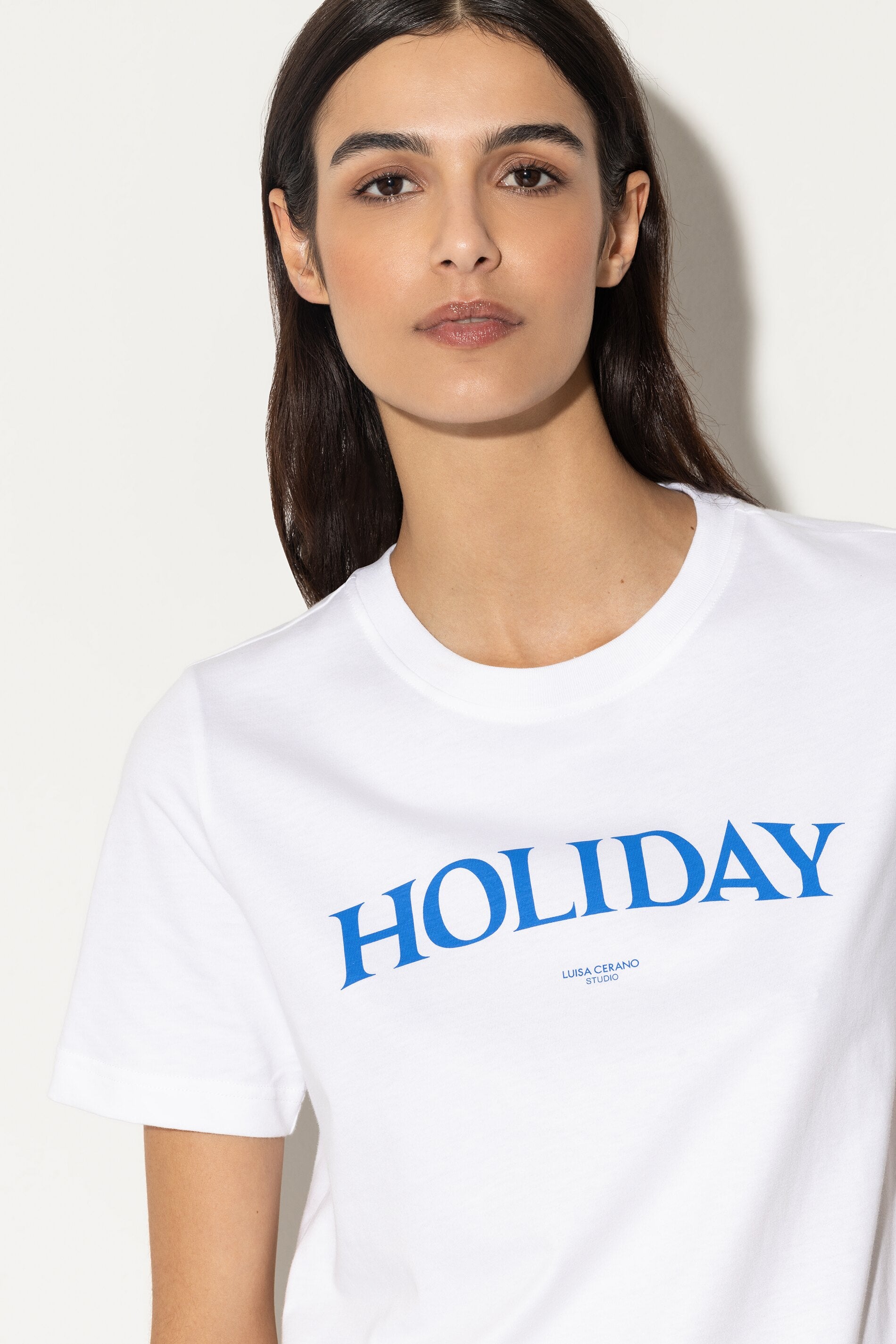 T-Shirt mit Wording-Print