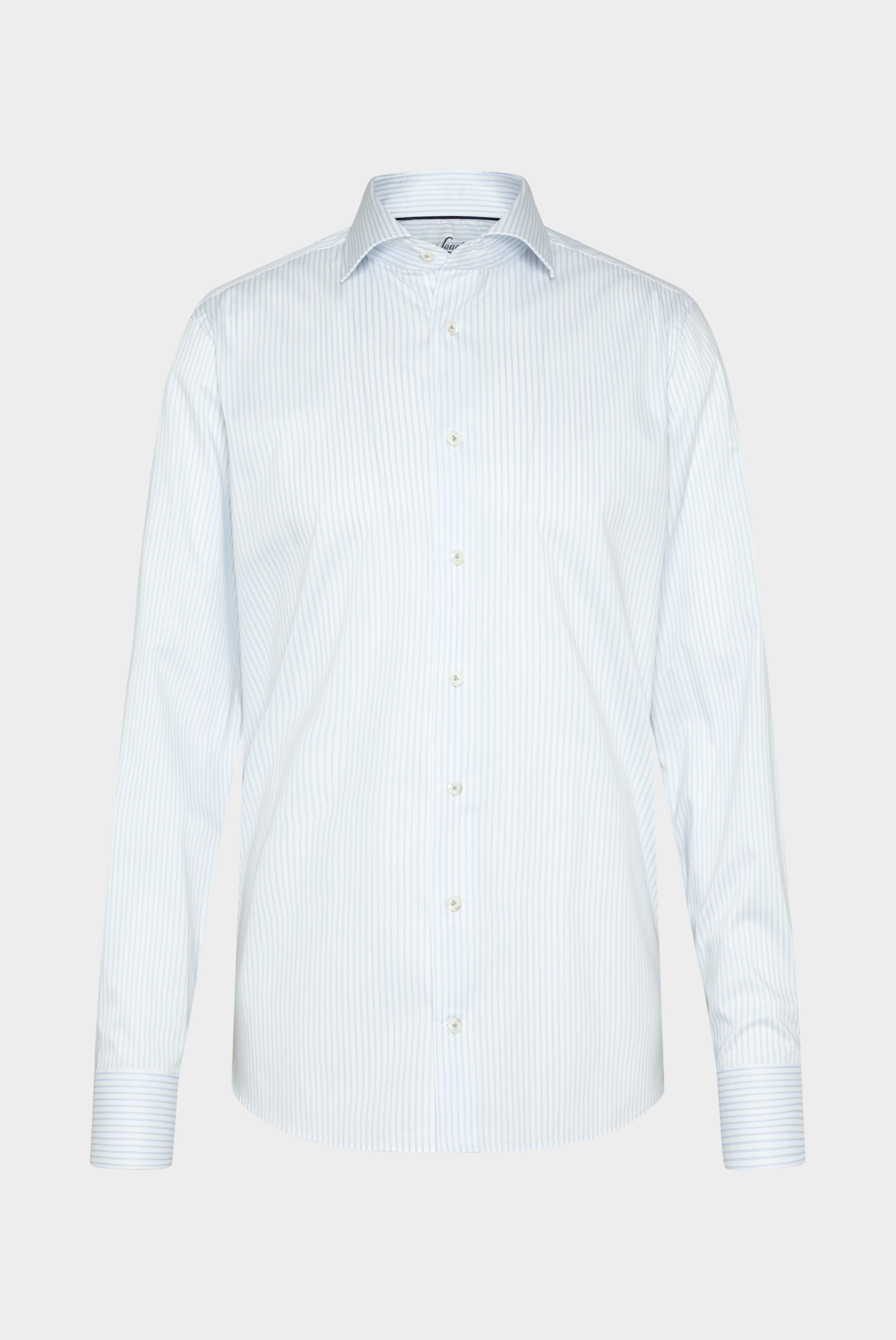 Van Laack-Bügelfreies Twill Business Hemd Tailor Fit Hellblau Gestreift-Hemden & Blusen-Black-Deal-Outlet-by-ARCHIVIST