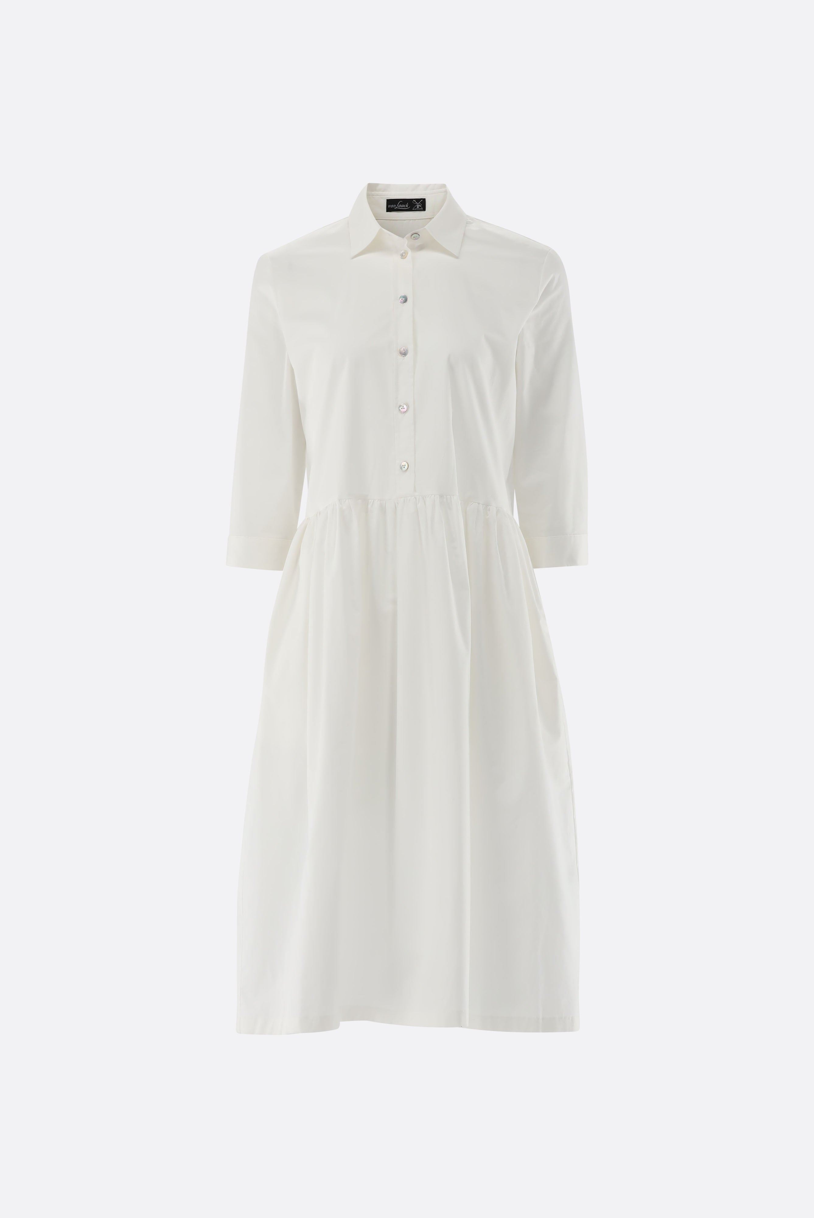 Van Laack-Midi-Hemdblusenkleid aus Baumwollstretch-Kleider & Röcke-Black-Deal-Outlet-by-ARCHIVIST