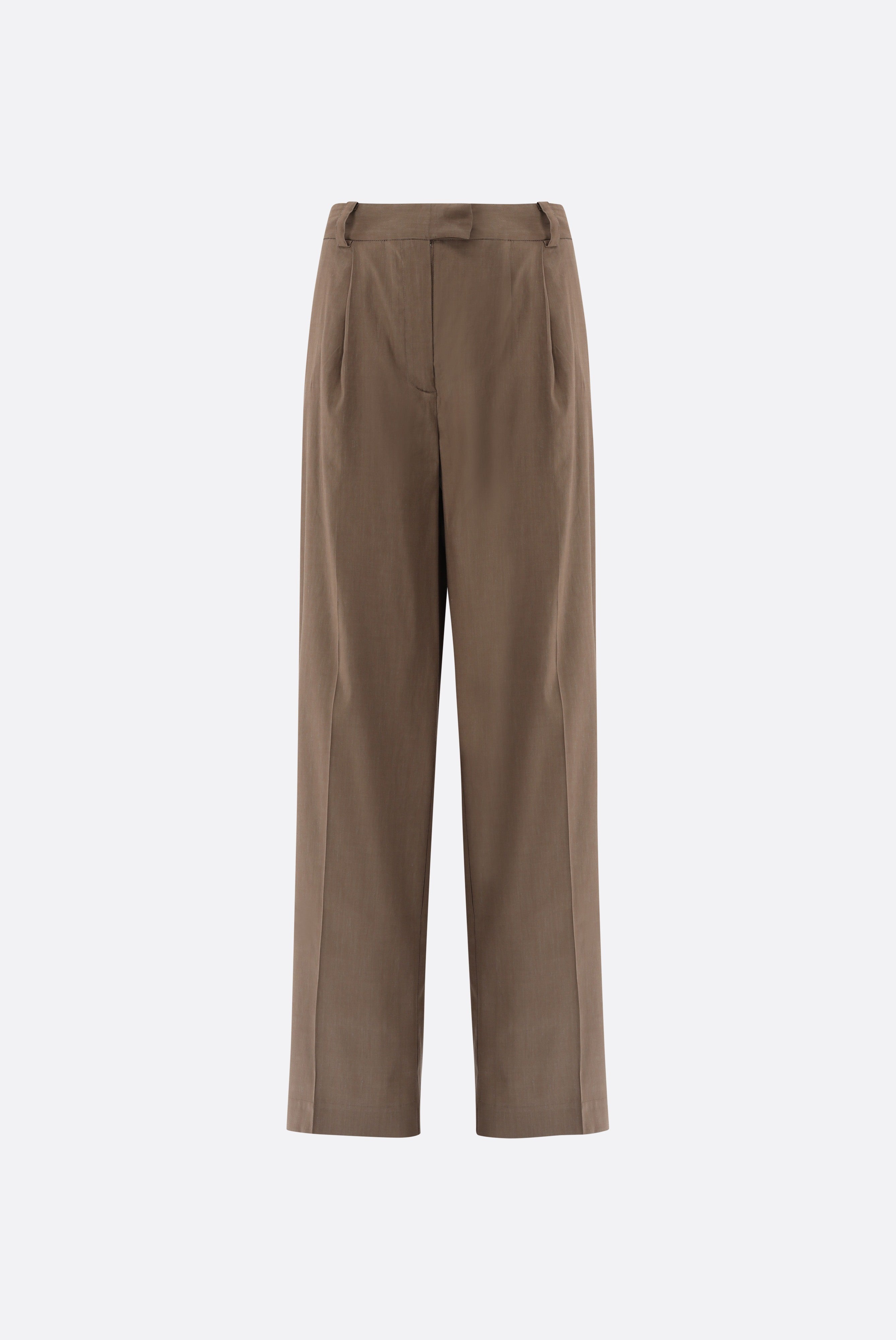 Van Laack-Hose mit weitem Bein und Falten Detail-Hosen-Black-Deal-Outlet-by-ARCHIVIST