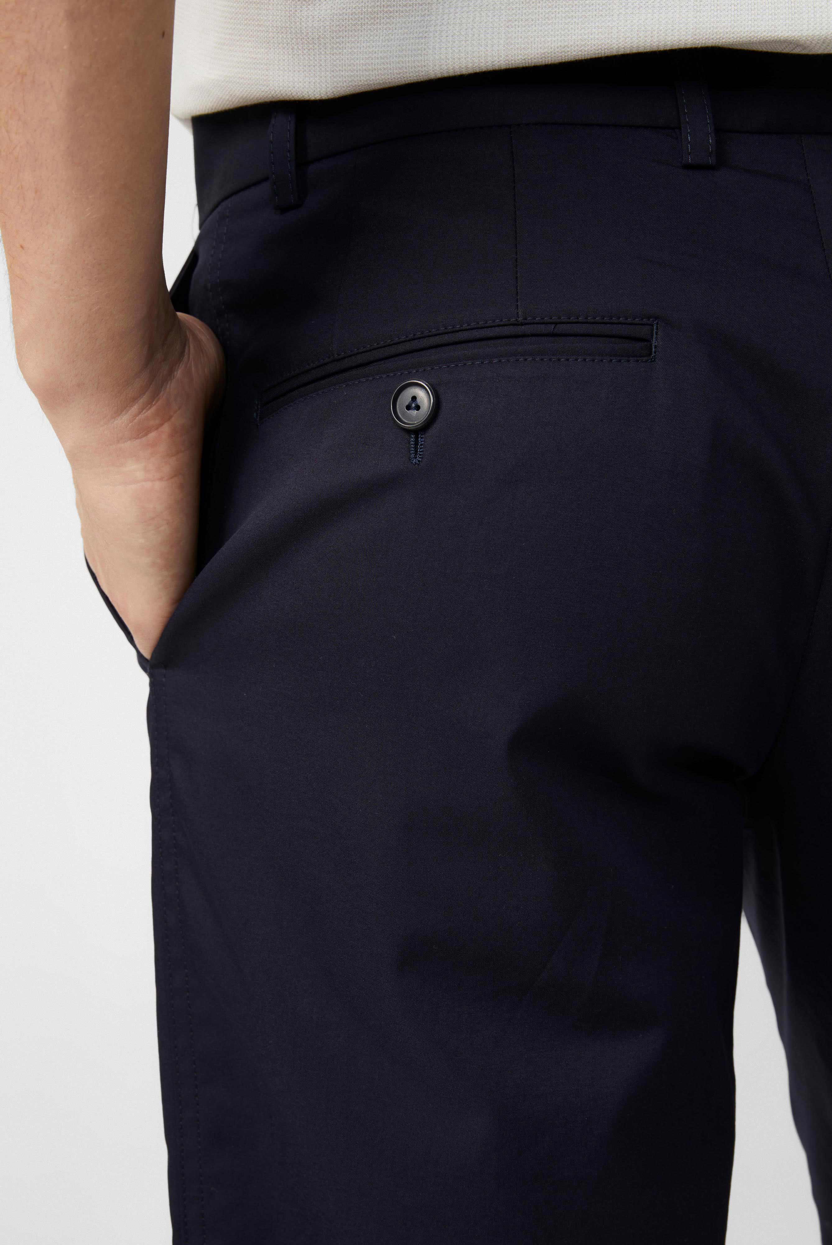 Slim Fit-Shorts aus Baumwoll-Stretch Blau