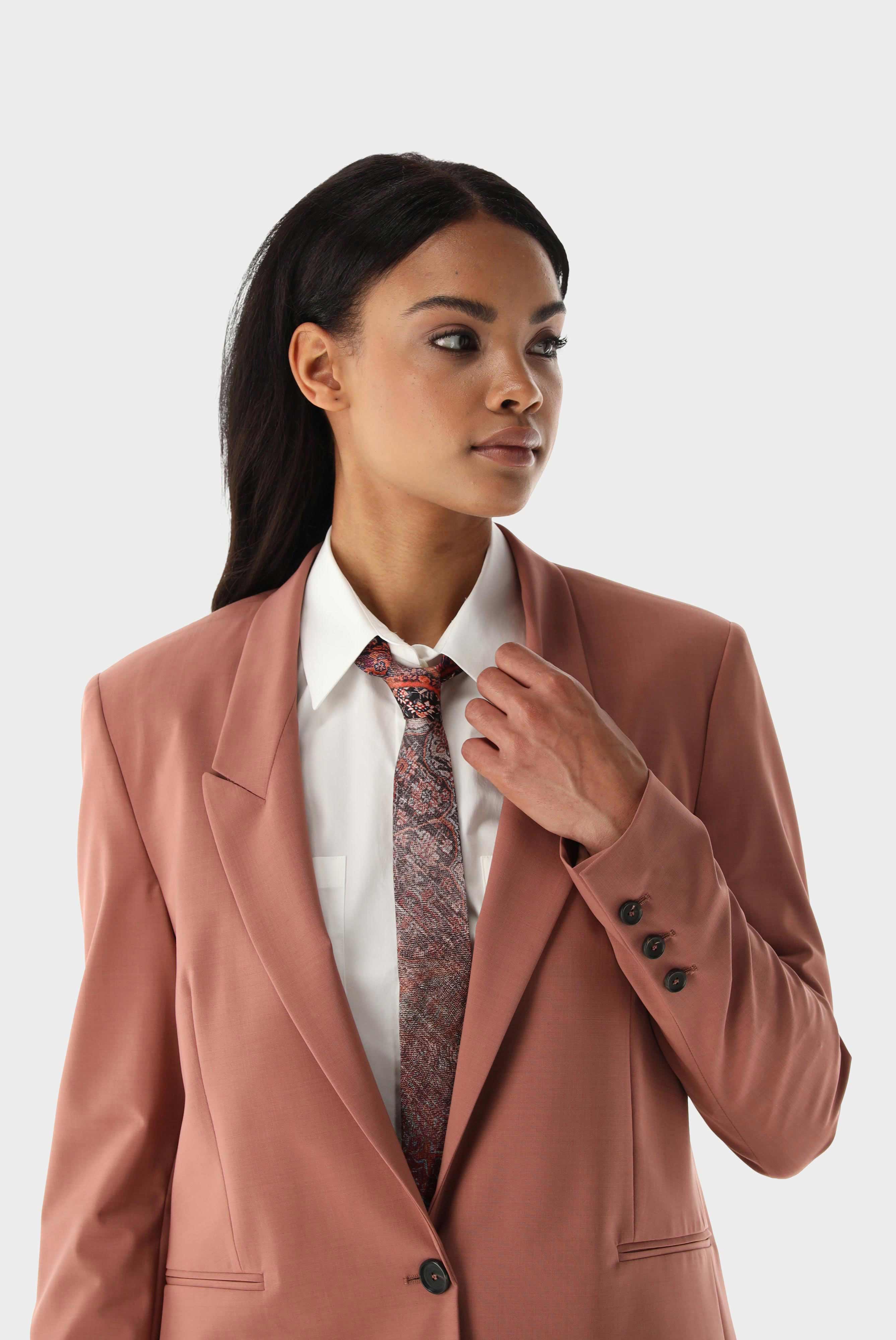 Lockerer Blazer mit Stretch