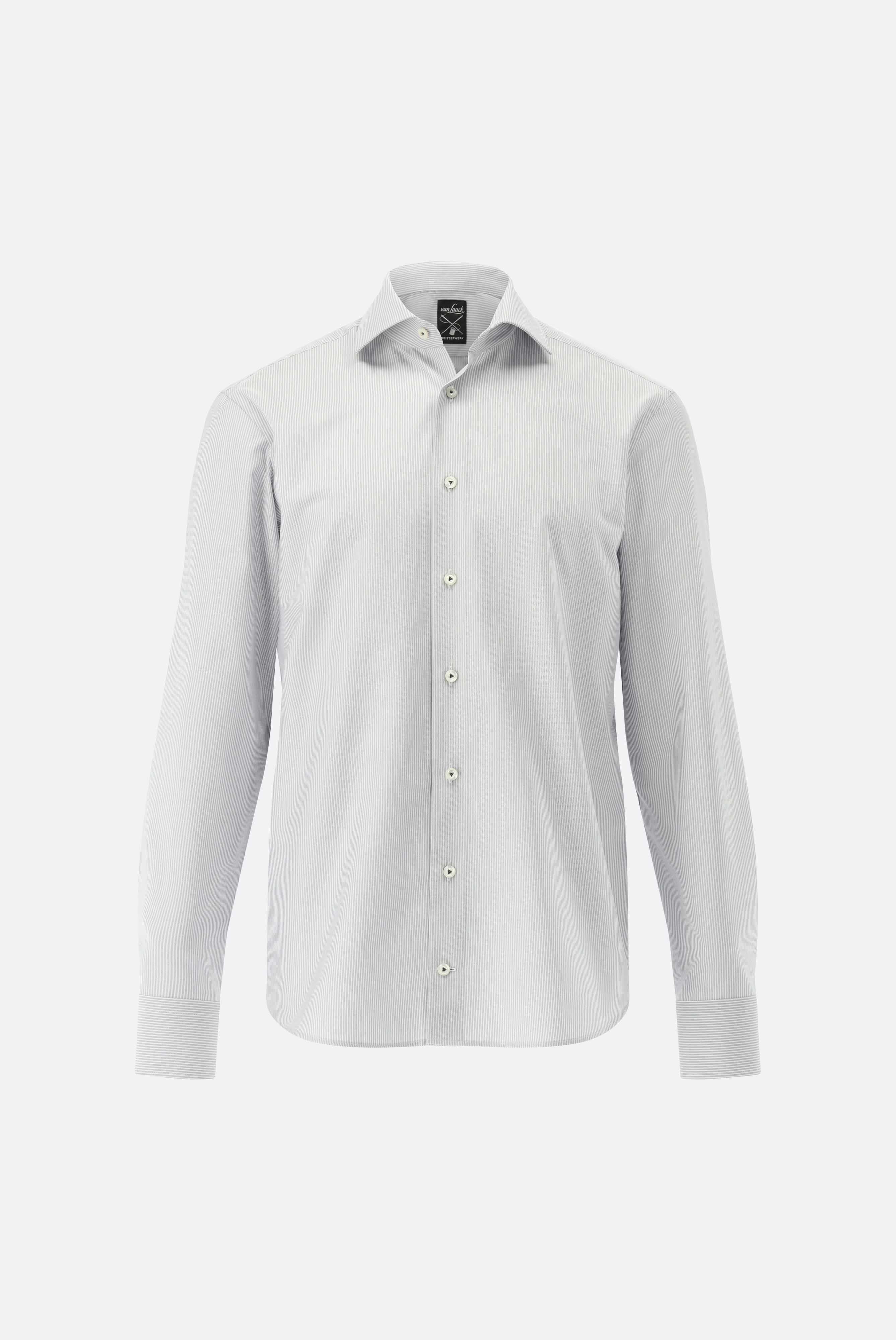 Striped non-iron shirt, tailor fit