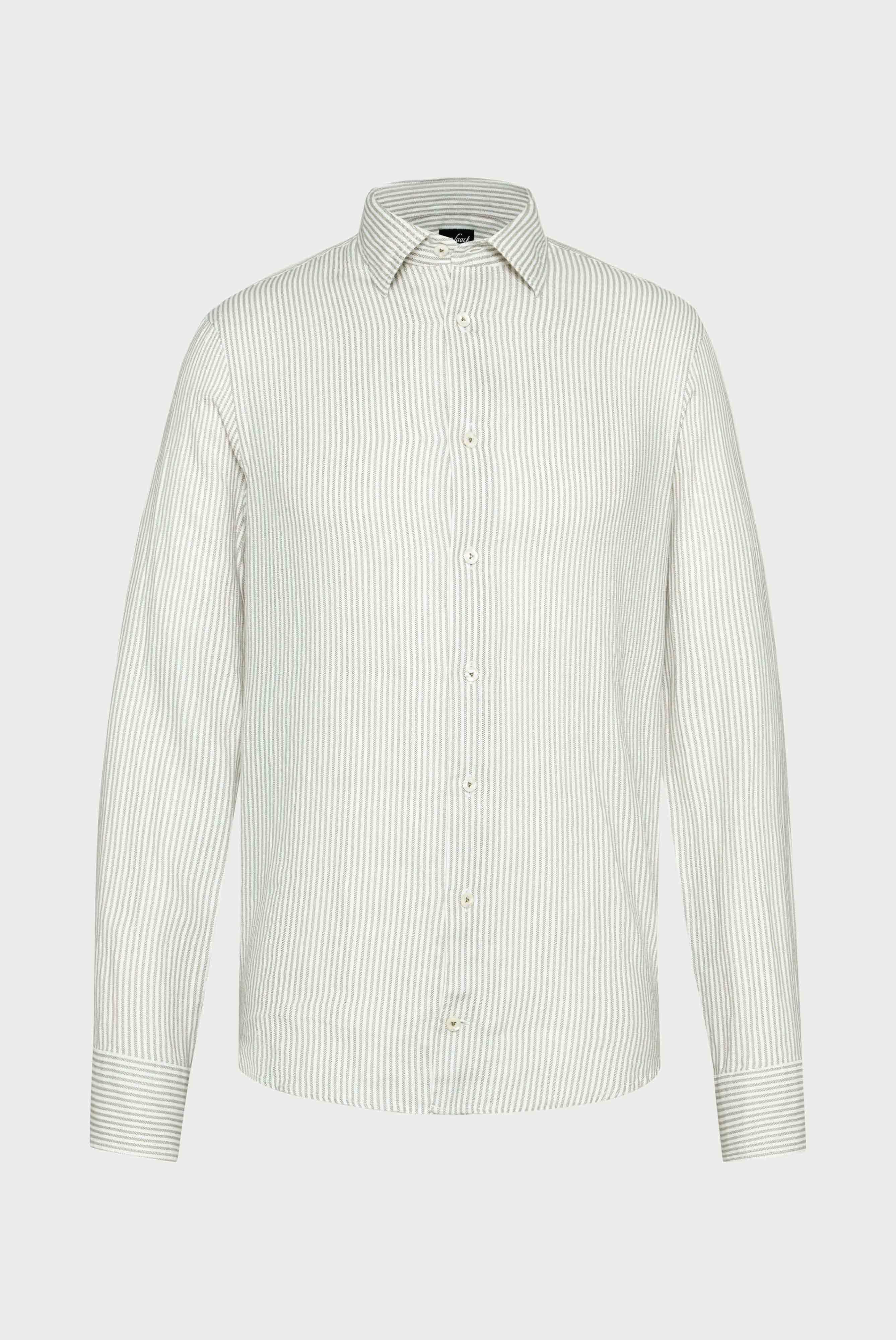 Van Laack-Gestreiftes Leinenhemd-Hemden & Blusen-Black-Deal-Outlet-by-ARCHIVIST