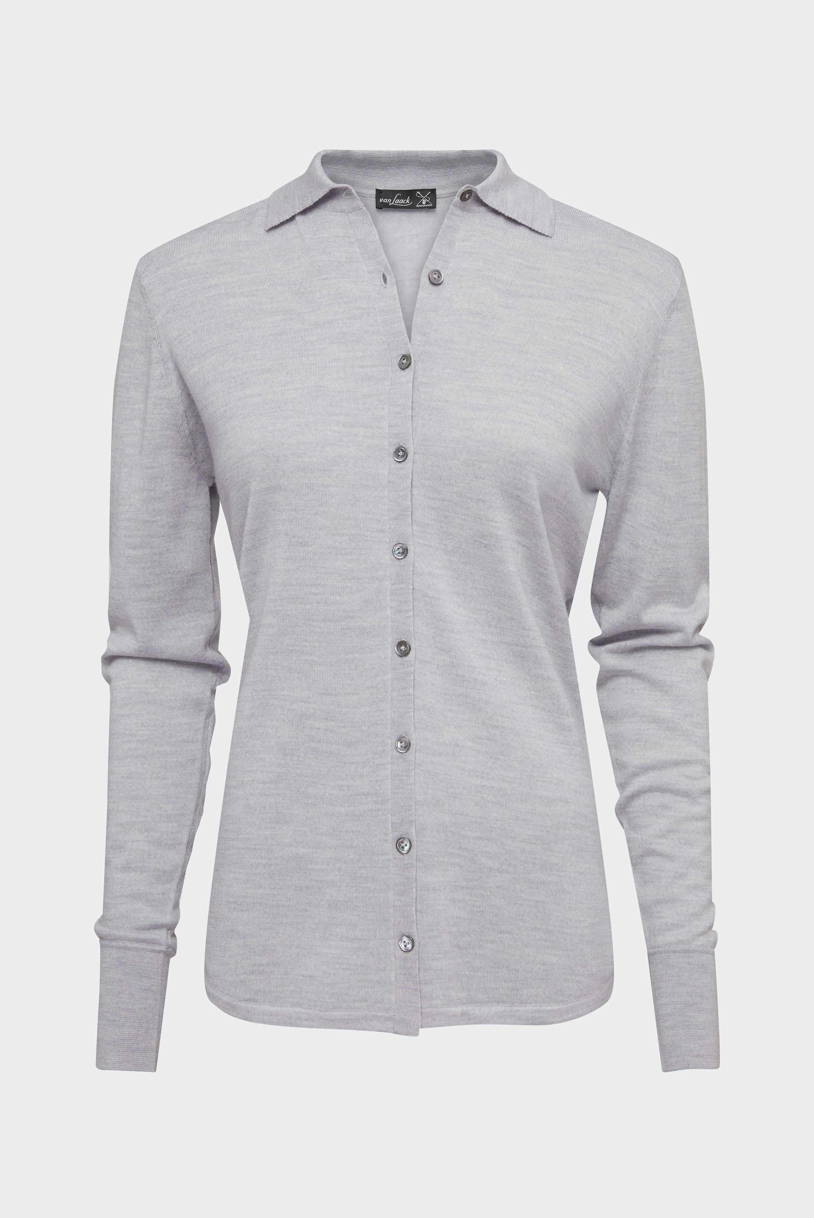 Knit blouse made of merino wool