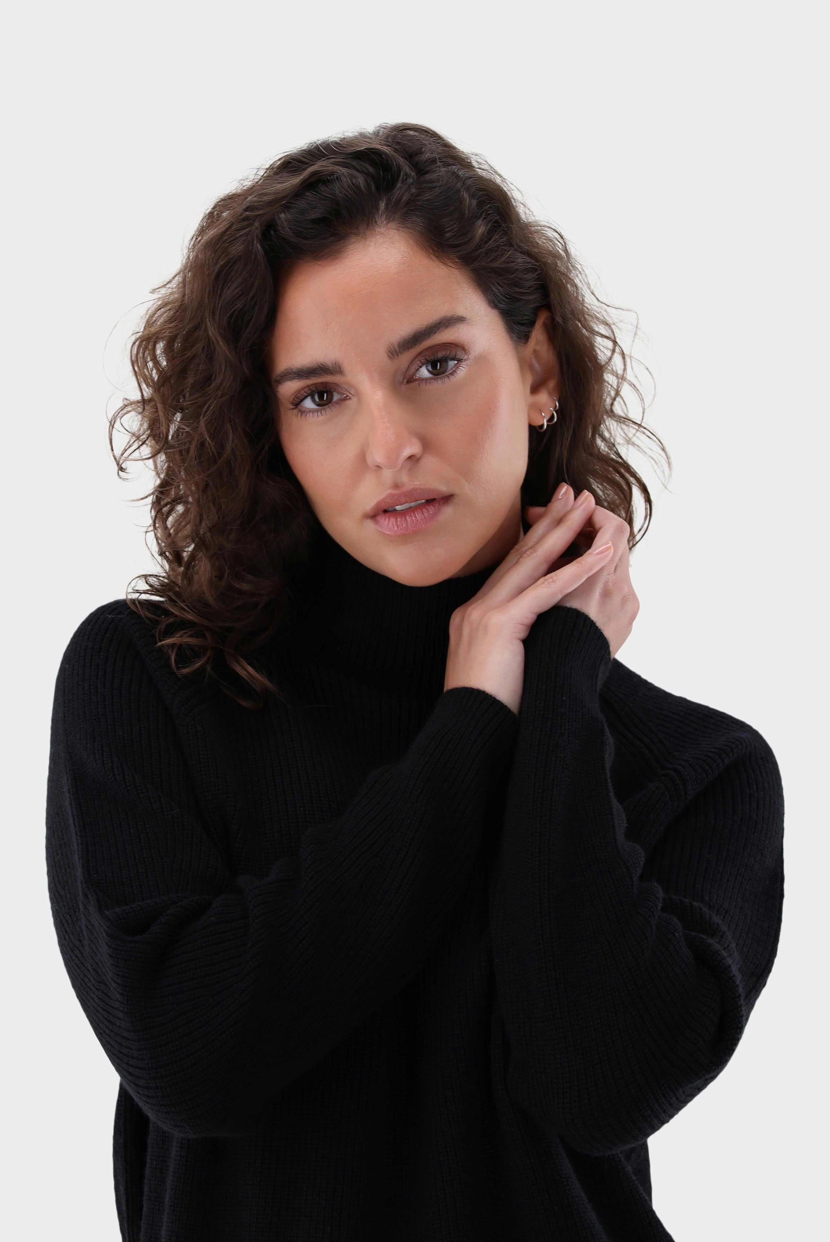 Van Laack-Stehkragen Pullover aus Merzerisierter Merinowolle-Strick & Pullover-Black-Deal-Outlet-by-ARCHIVIST