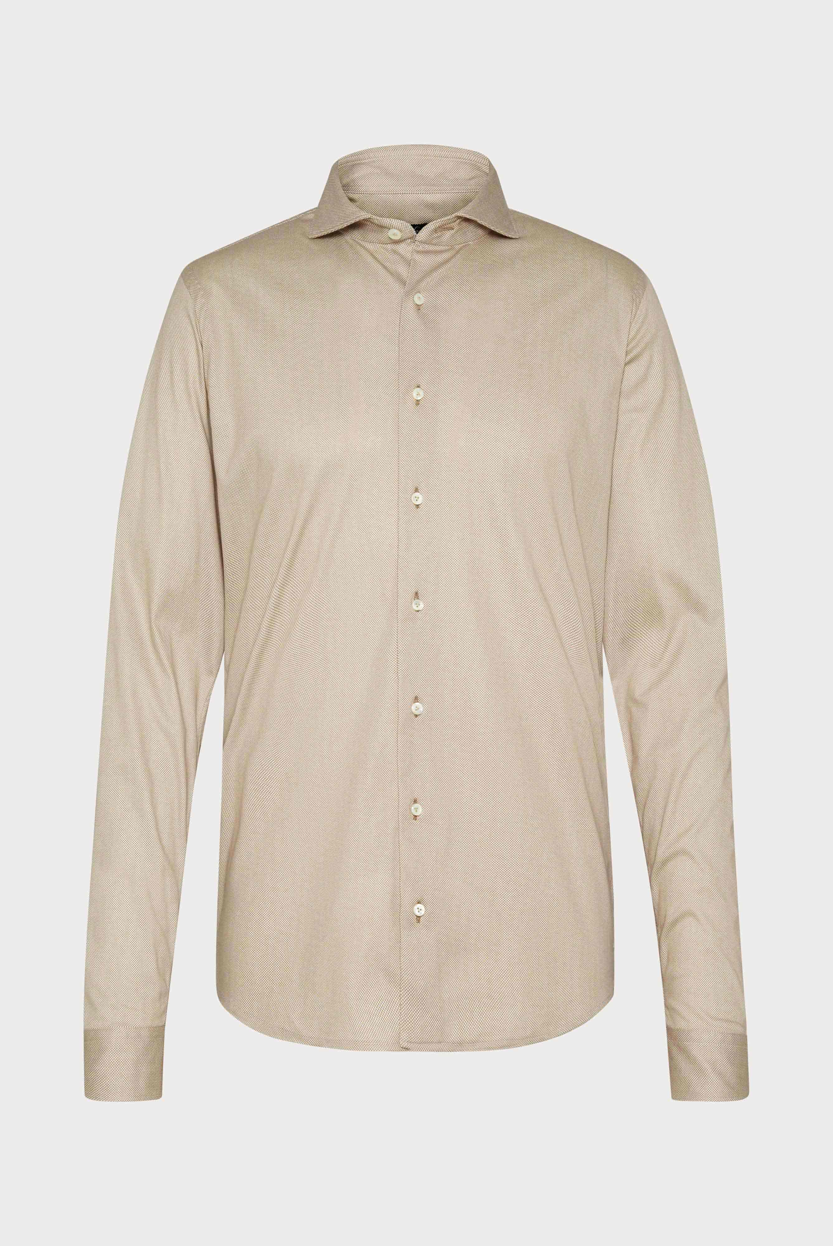 Van Laack-Jersey Hemd Swiss Cotton Tailor Fit Beige-Hemden & Blusen-Black-Deal-Outlet-by-ARCHIVIST