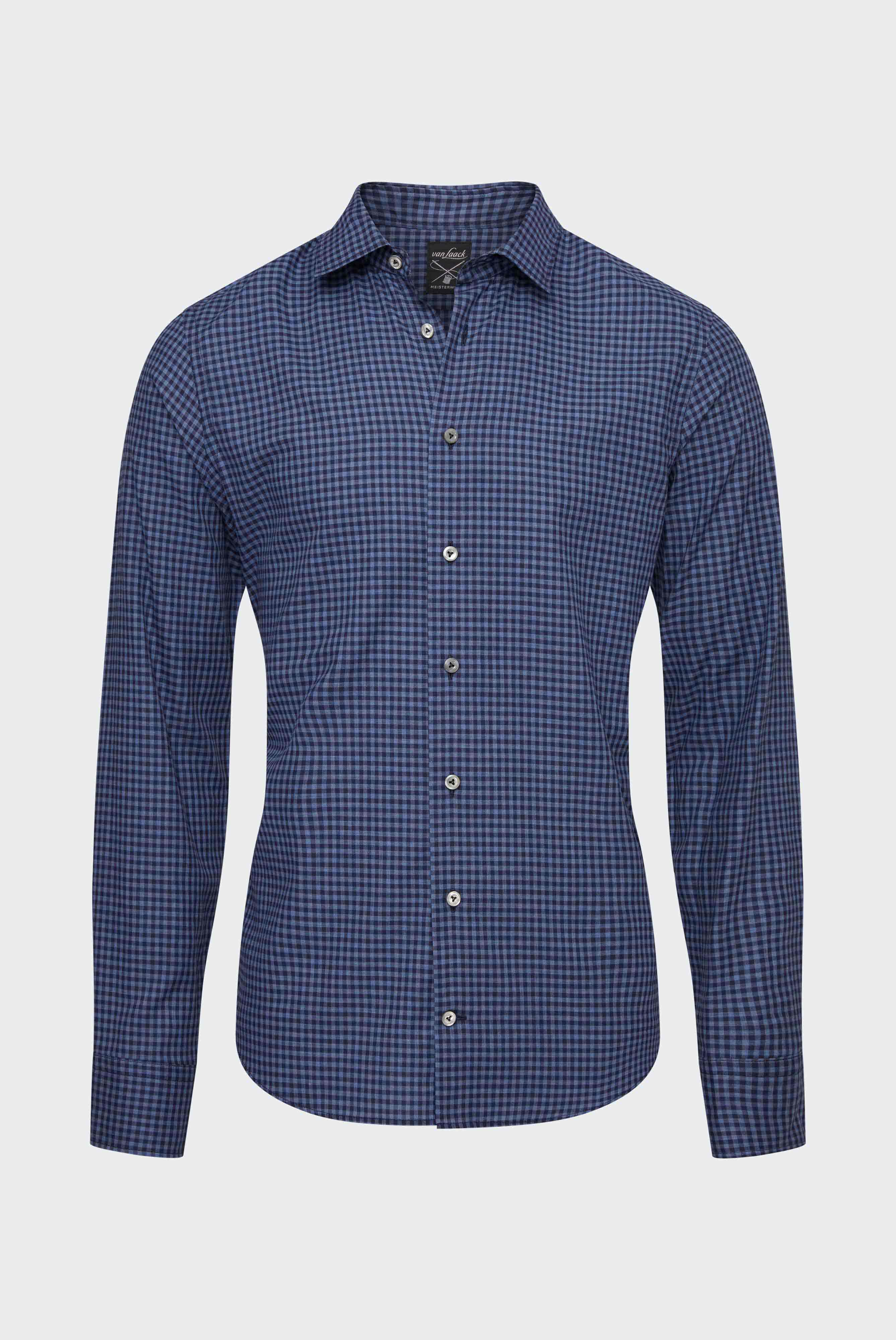 Van Laack-Flanell Hemd mit Karomuster Tailor Fit-Hemden & Blusen-Black-Deal-Outlet-by-ARCHIVIST