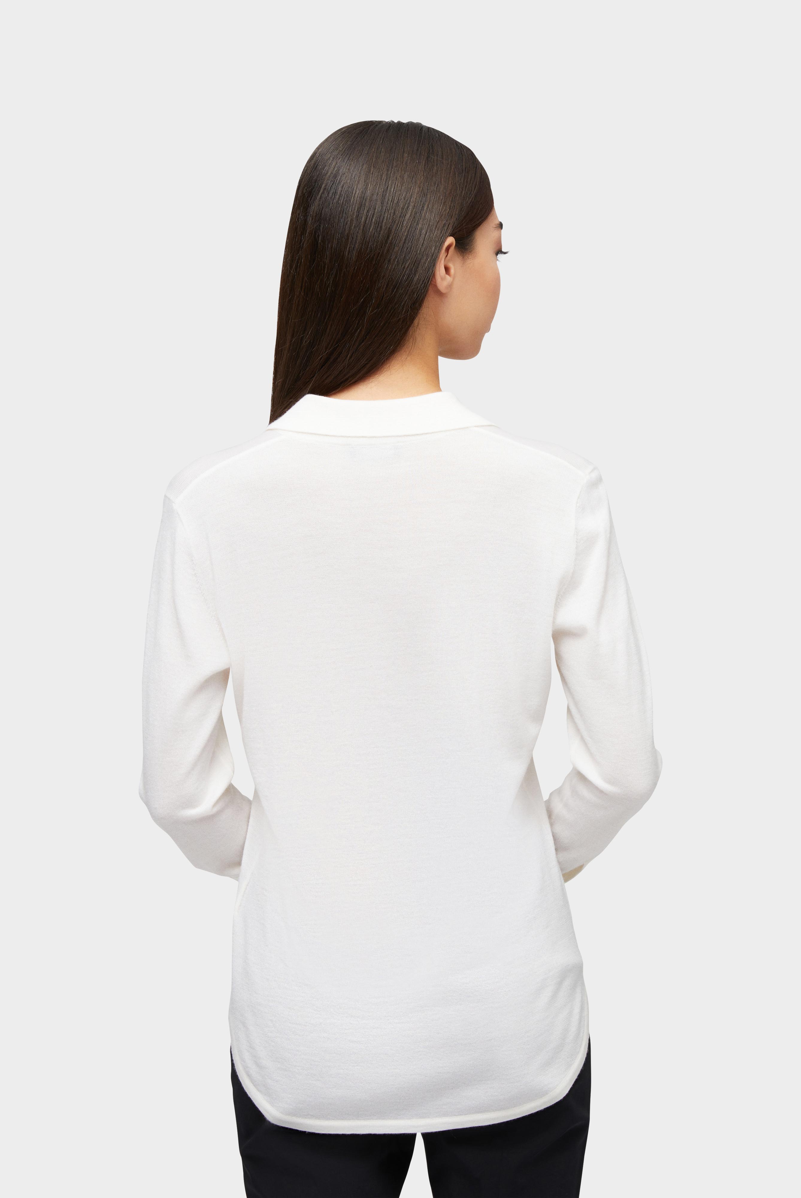 Knit blouse wool-cashmere mix beige