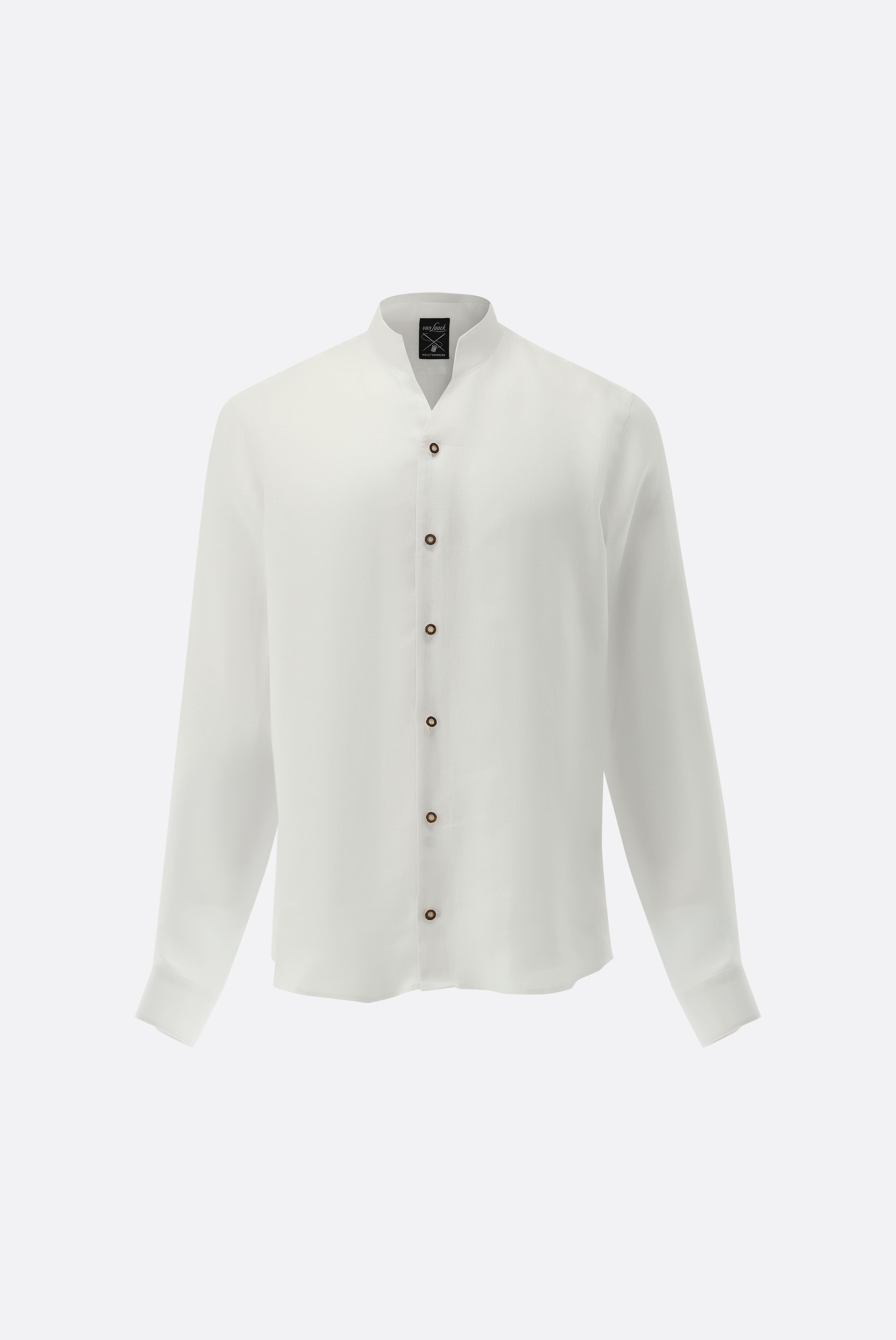 Van Laack-Stehkragen Hemd aus Leinen-Hemden & Blusen-Black-Deal-Outlet-by-ARCHIVIST