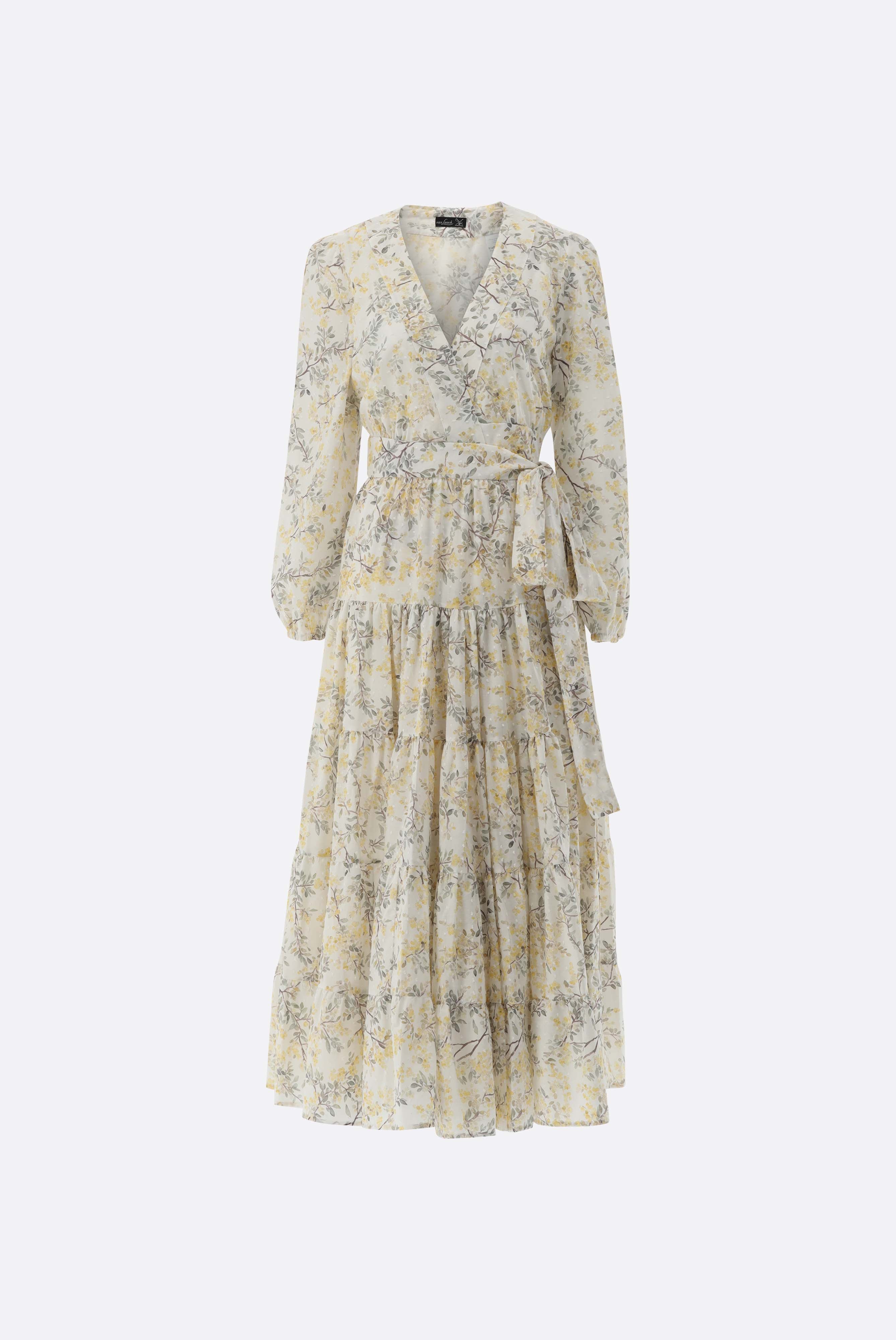 Van Laack-Midi-Wickelkleid mit Puffärmeln-Kleider & Röcke-Black-Deal-Outlet-by-ARCHIVIST