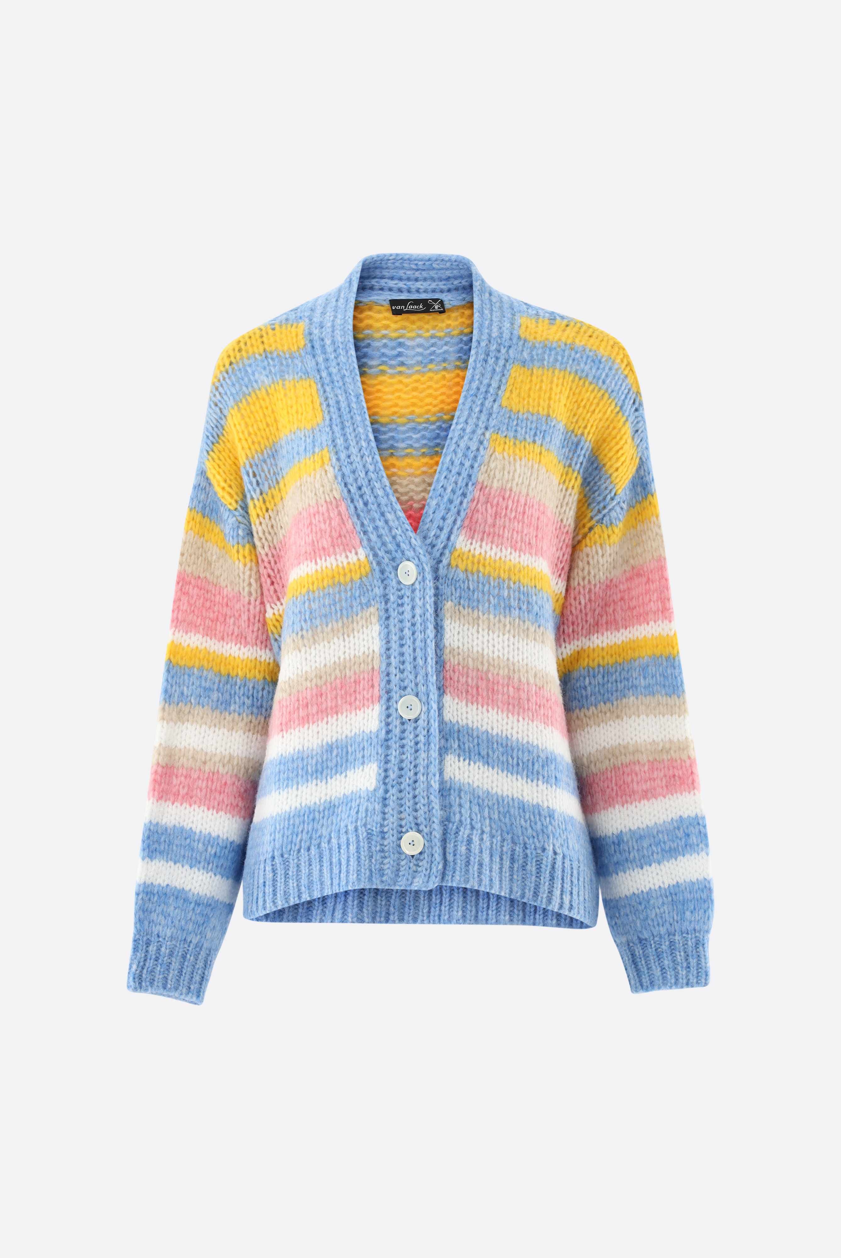 Van Laack-Bunte Strickjacke Relaxed Fit-Jacken & Mäntel-Black-Deal-Outlet-by-ARCHIVIST