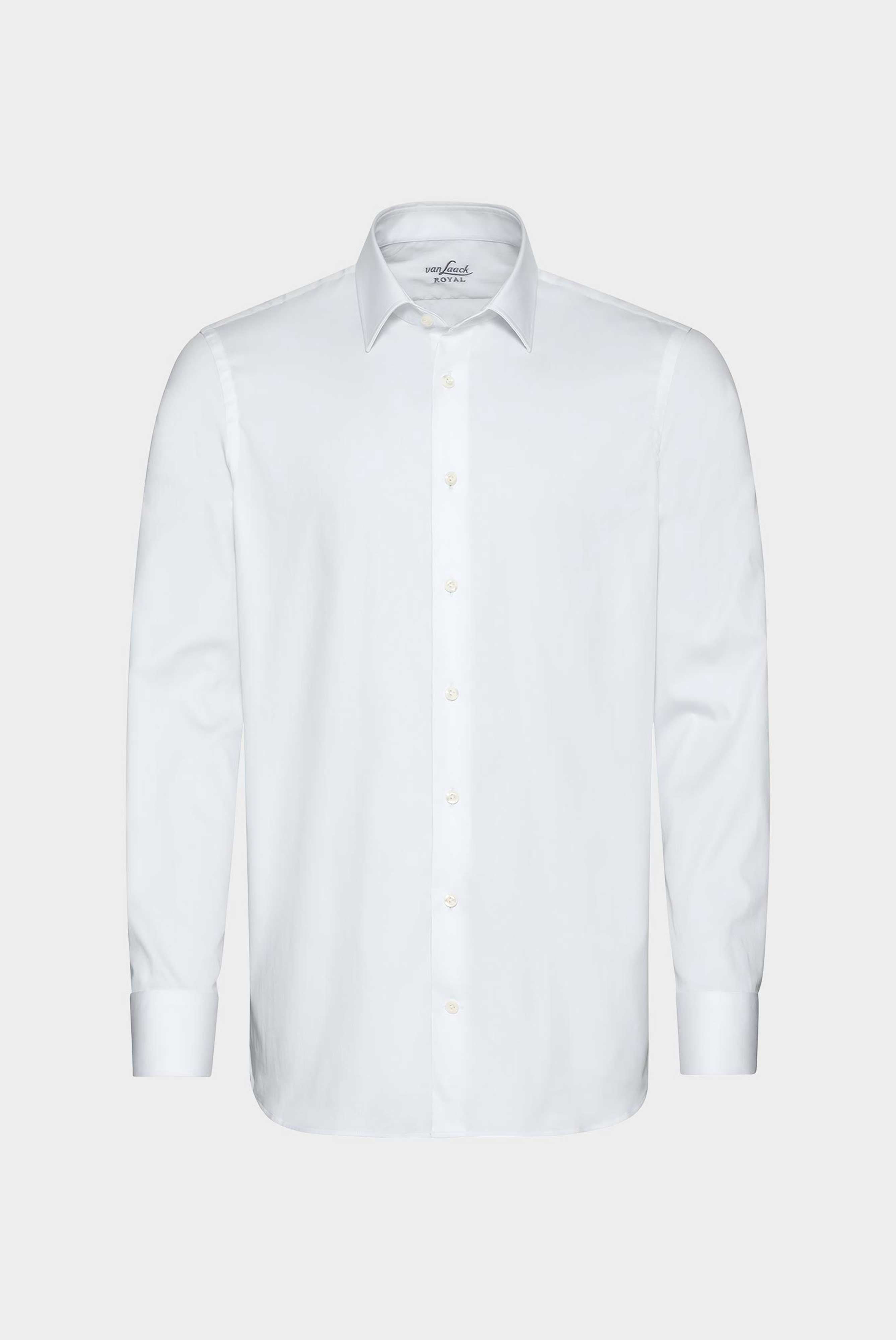 Business shirt with Kent collar, slim fit, white