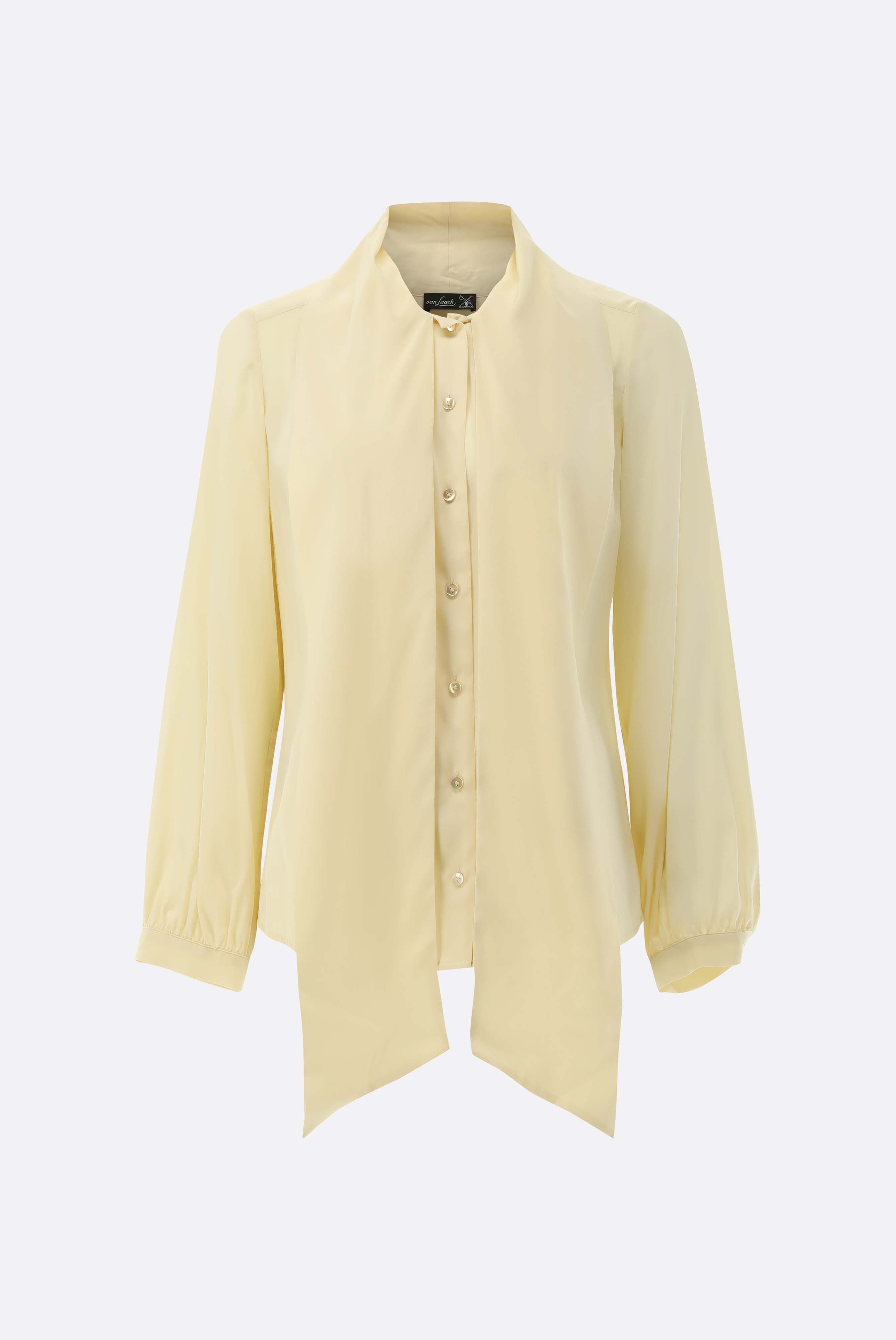 Silk pussy-bow blouse