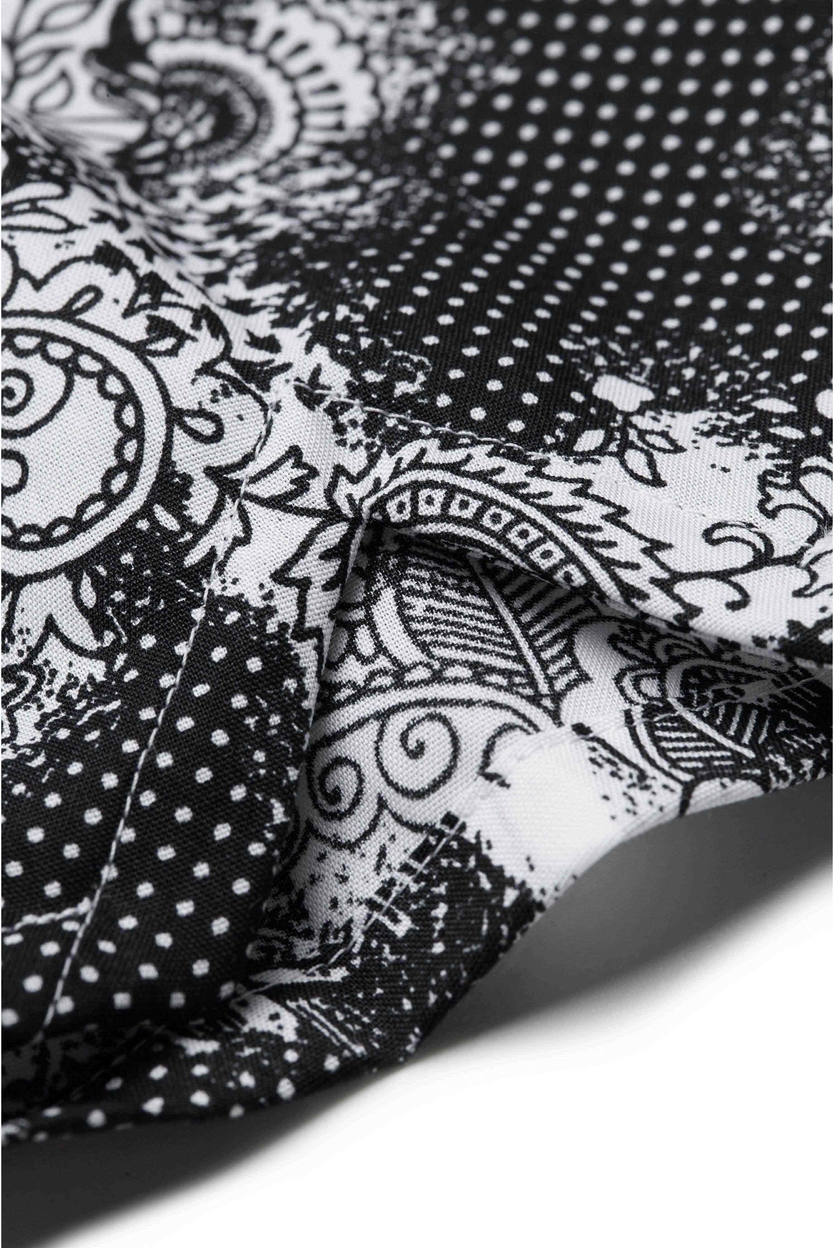 Van Laack-Boxershorts aus Baumwolle mit Paisley-Print schwarz-weiß-Unterwäsche-Black-Deal-Outlet-by-ARCHIVIST