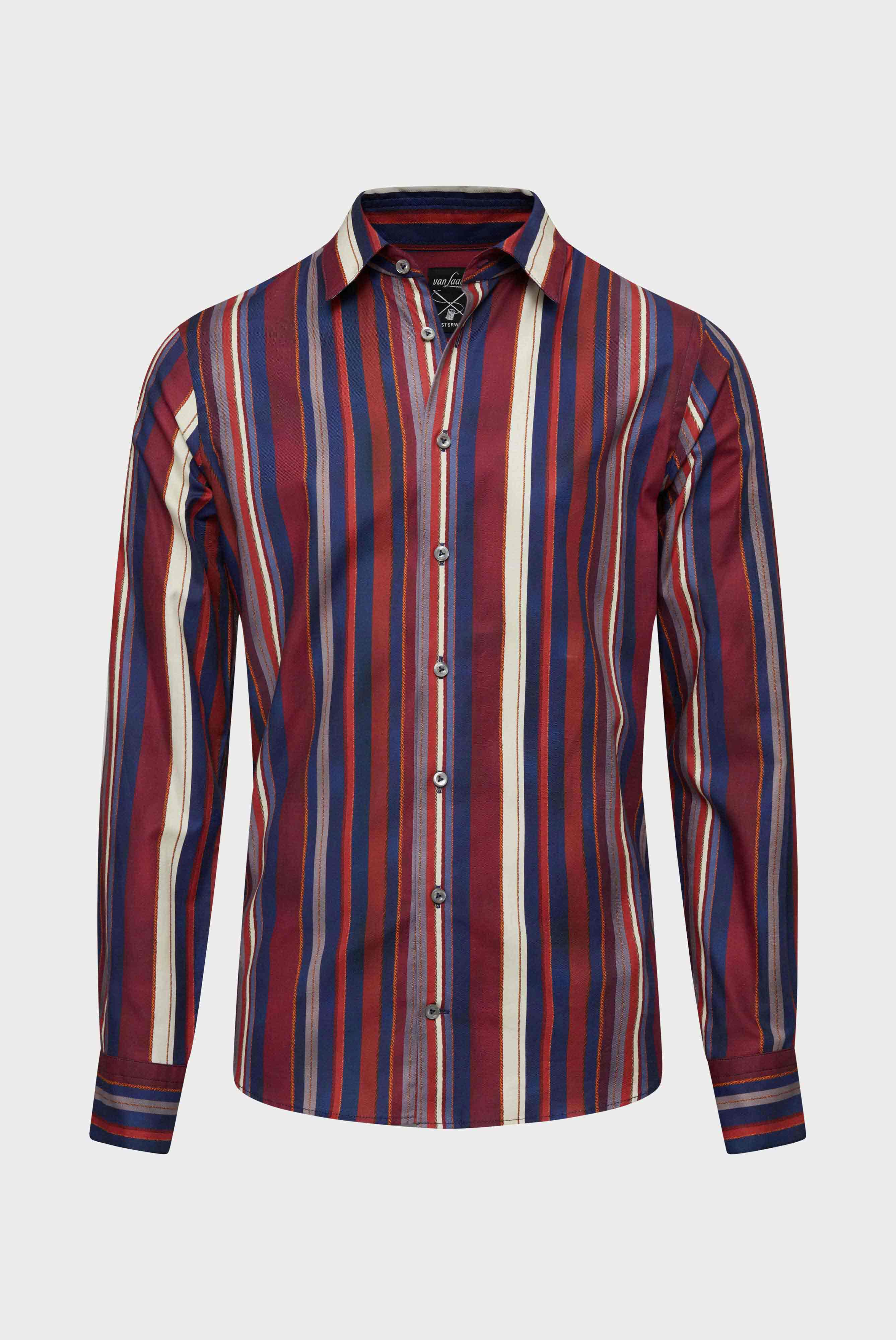 Twill Hemd mit Streifen Slim Fit