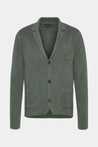 Van Laack-Blazer aus merzerisierter Baumwolle und Leinen Grün-Jacken & Mäntel-Black-Deal-Outlet-by-ARCHIVIST