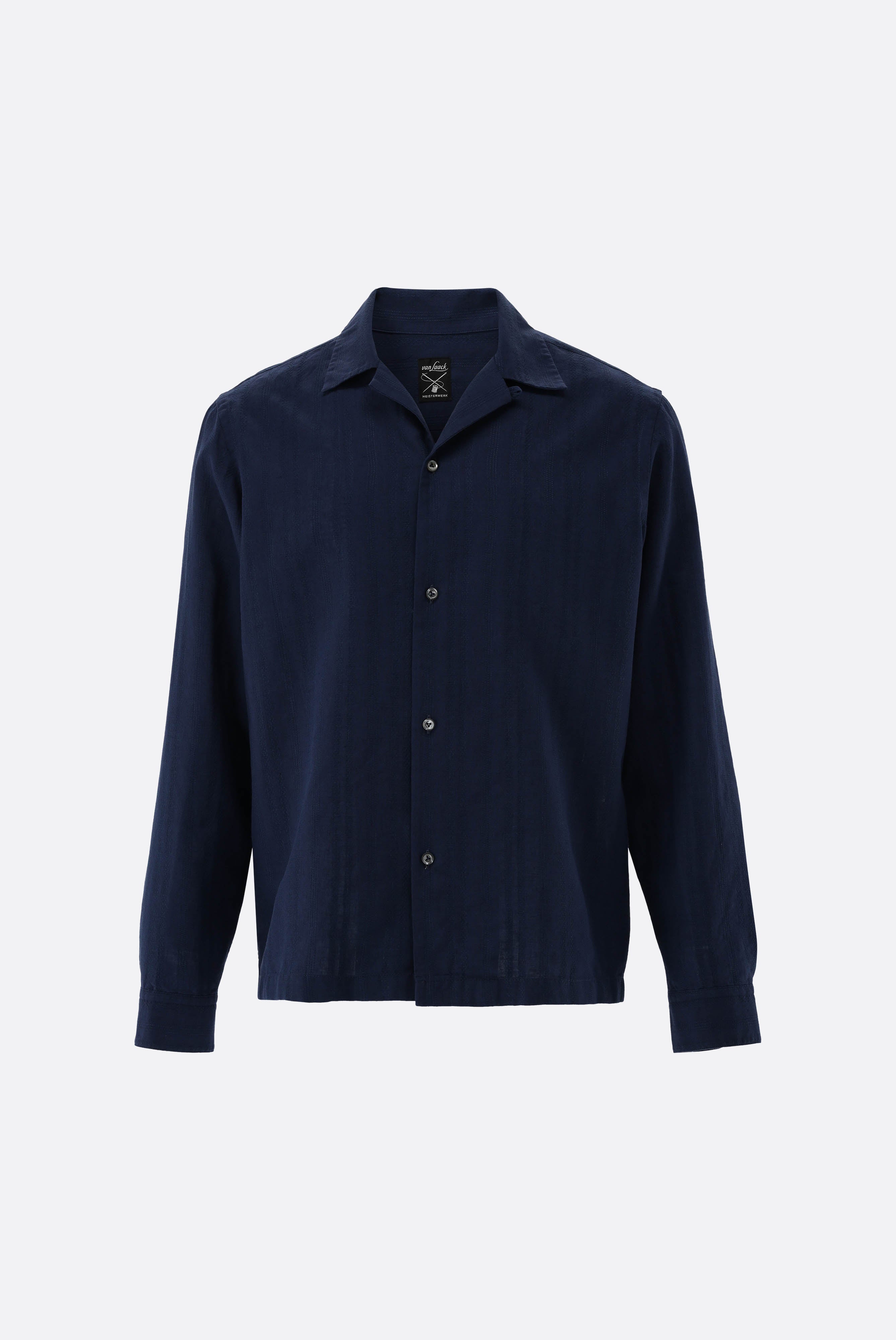 Van Laack-Hemd mit Reverskragen und Ajoure Streifen-Hemden & Blusen-Black-Deal-Outlet-by-ARCHIVIST