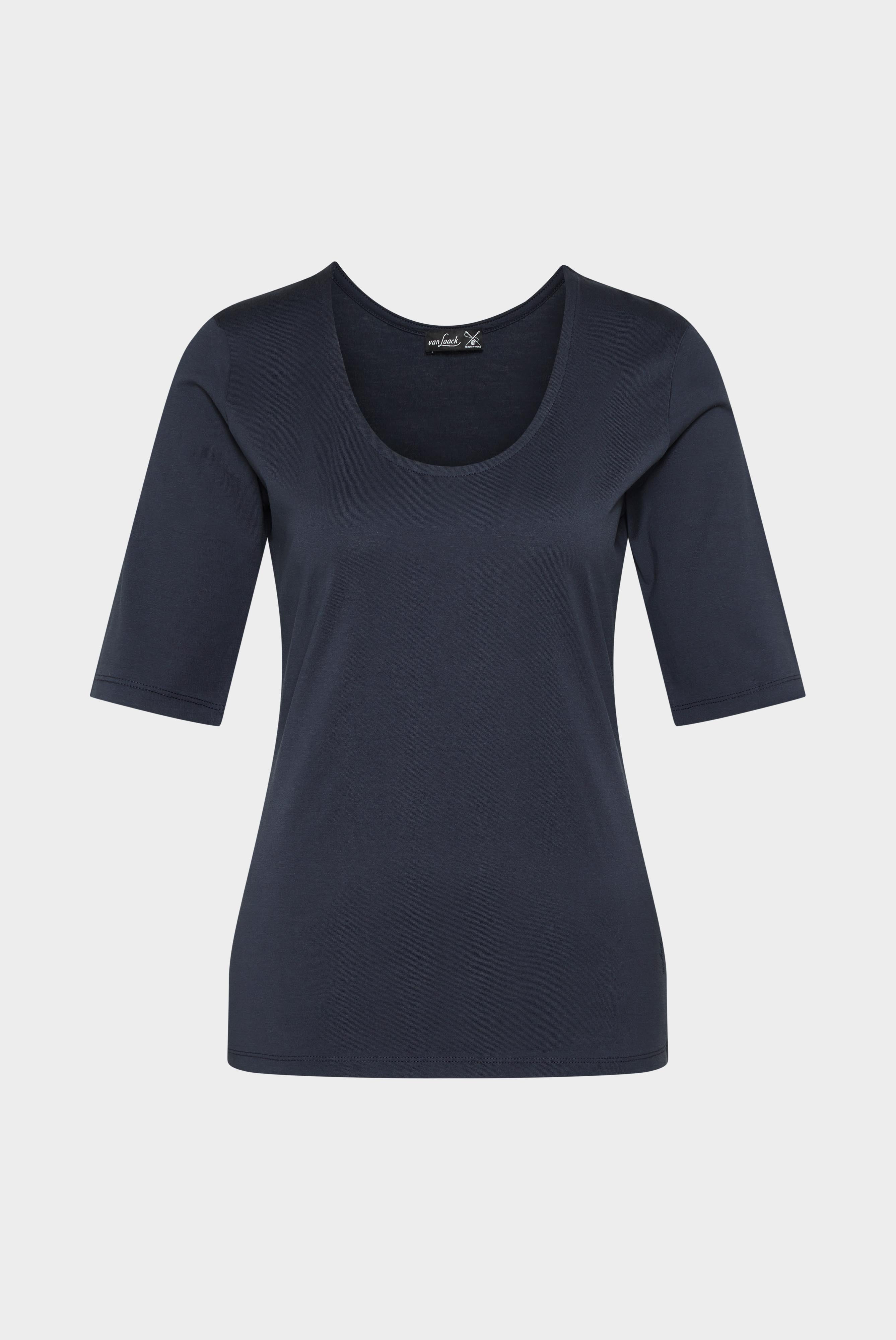 Urban Jersey T-Shirt mit weitem Ausschnitt