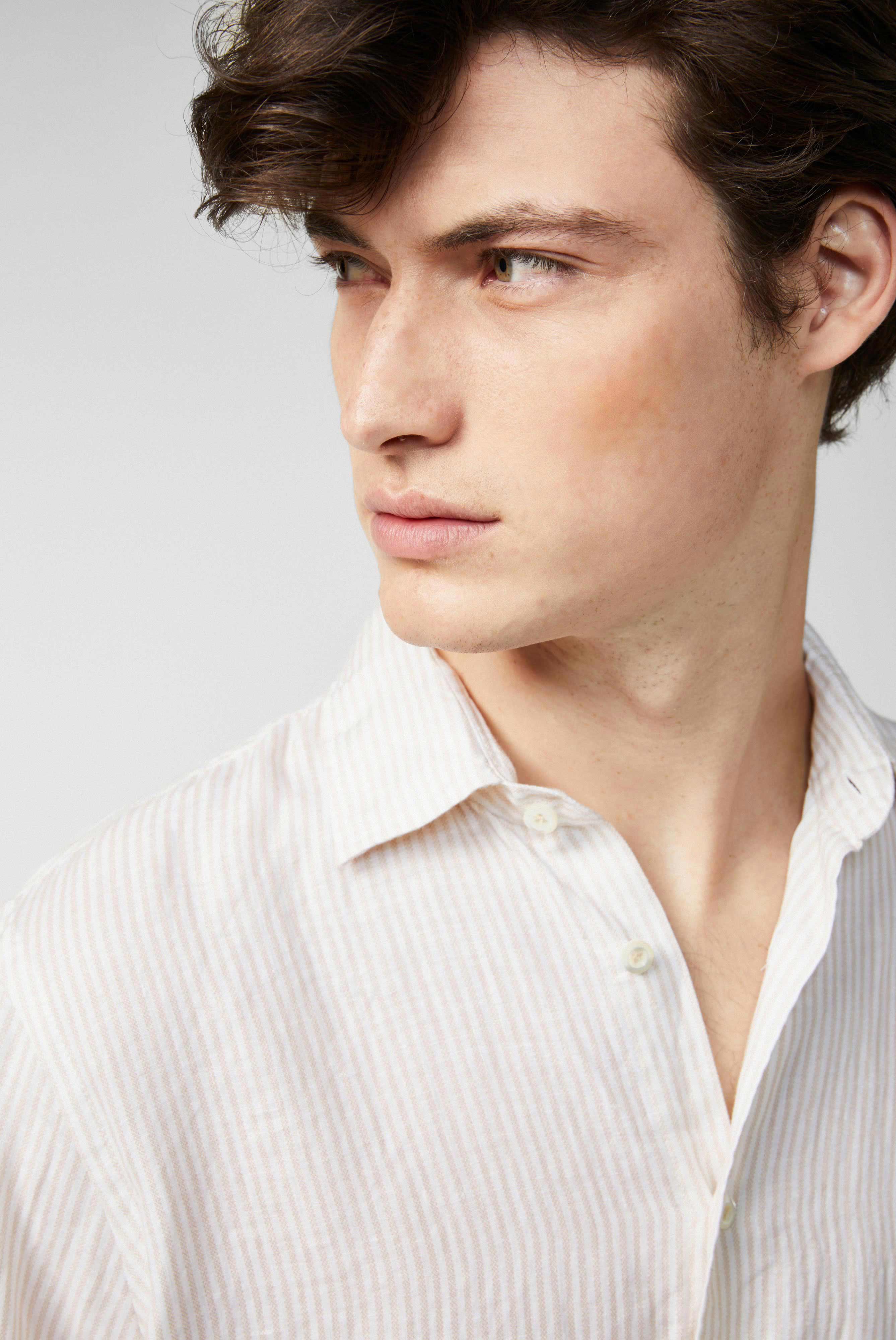 Van Laack-Gestreiftes Leinenhemd-Hemden & Blusen-Black-Deal-Outlet-by-ARCHIVIST