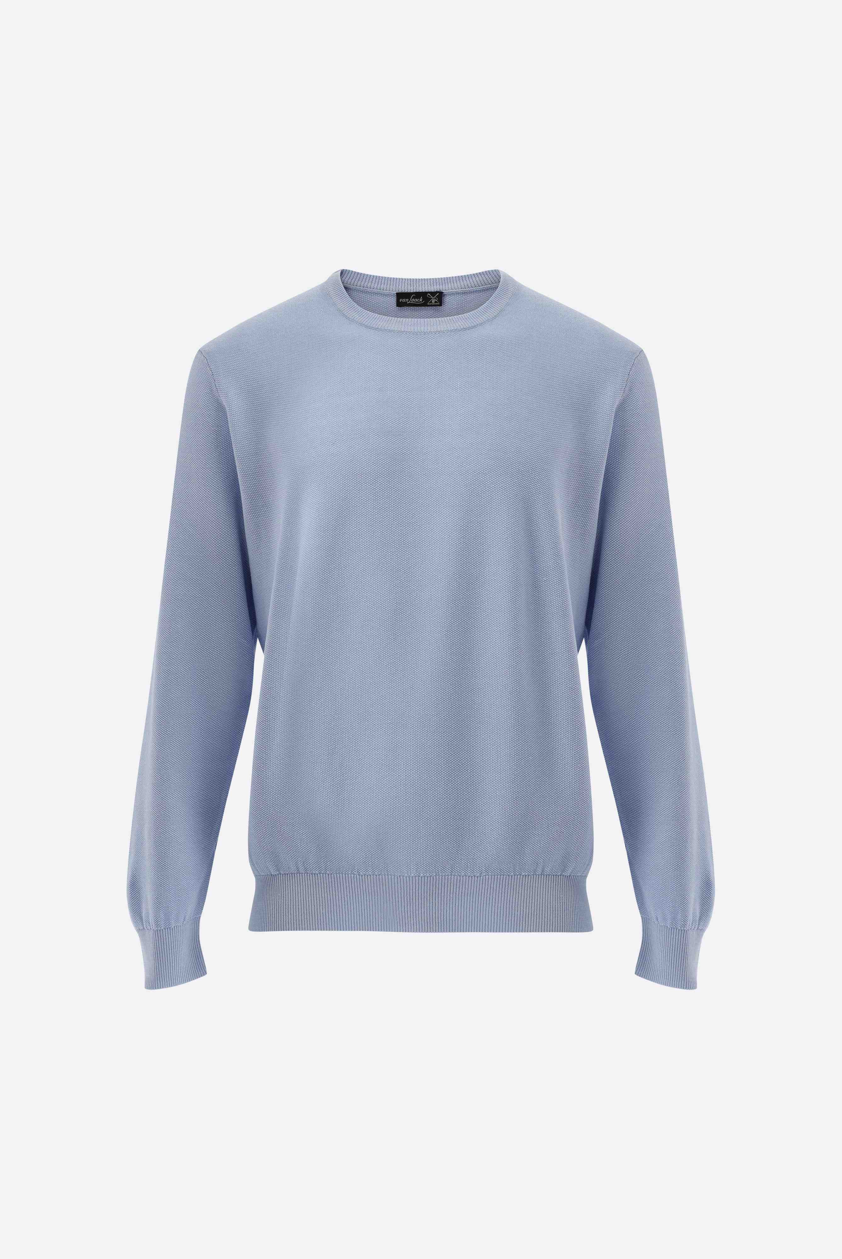 Van Laack-Rundhalspullover mit Reiskorn Optik-Strick & Pullover-Black-Deal-Outlet-by-ARCHIVIST