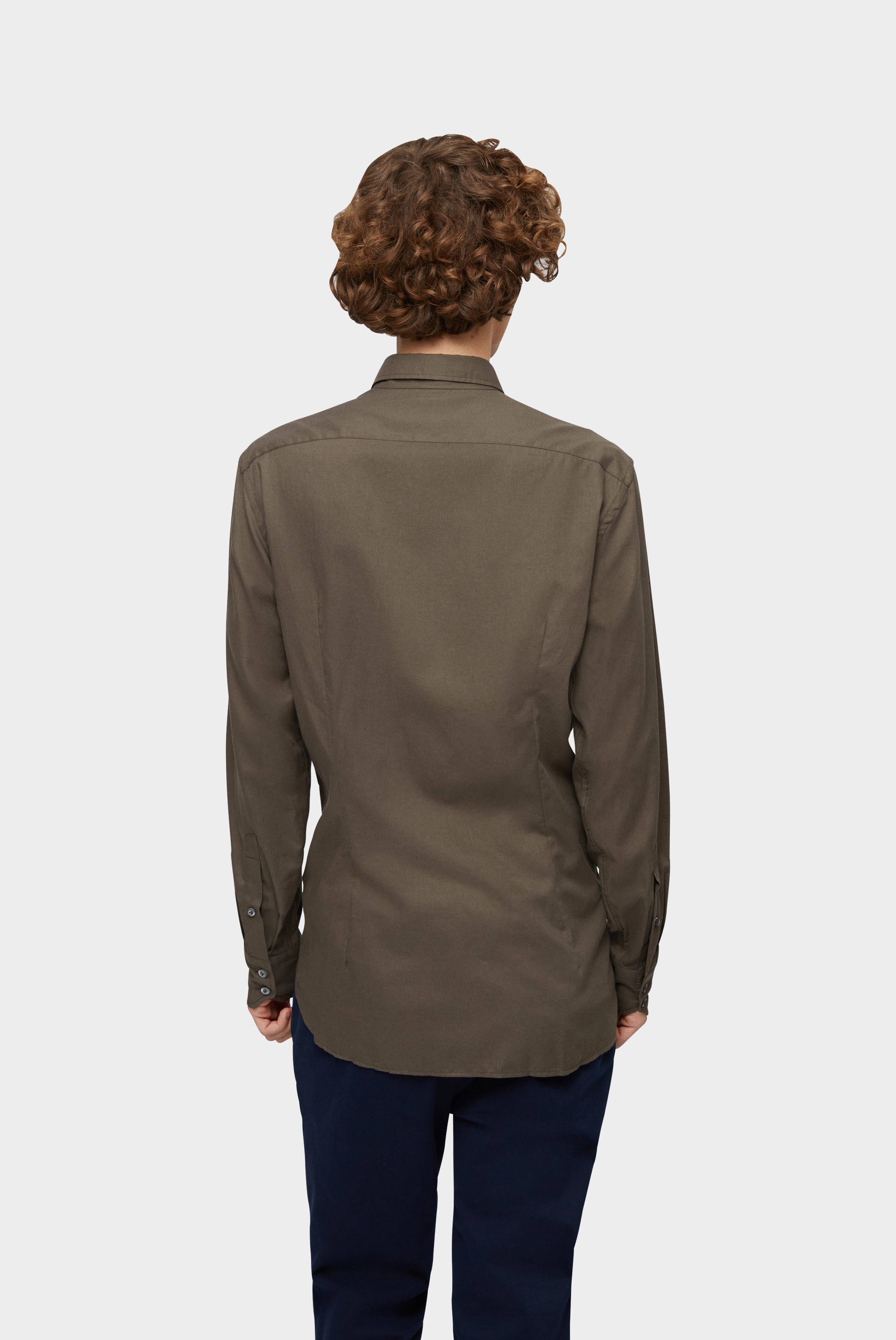 Van Laack-Twill Hemd Tailor Fit-Hemden & Blusen-Black-Deal-Outlet-by-ARCHIVIST