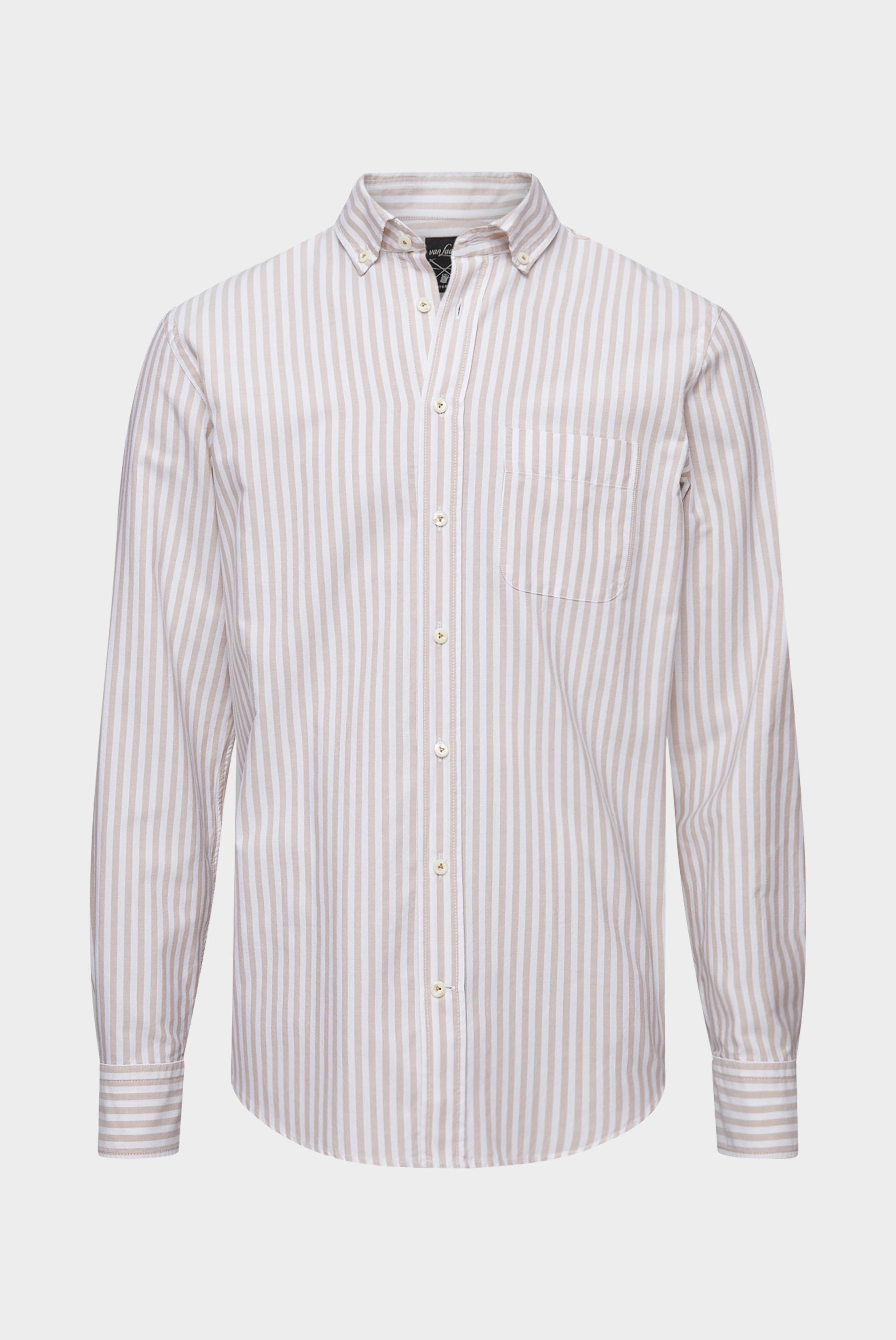 Striped button-down Oxford shirt