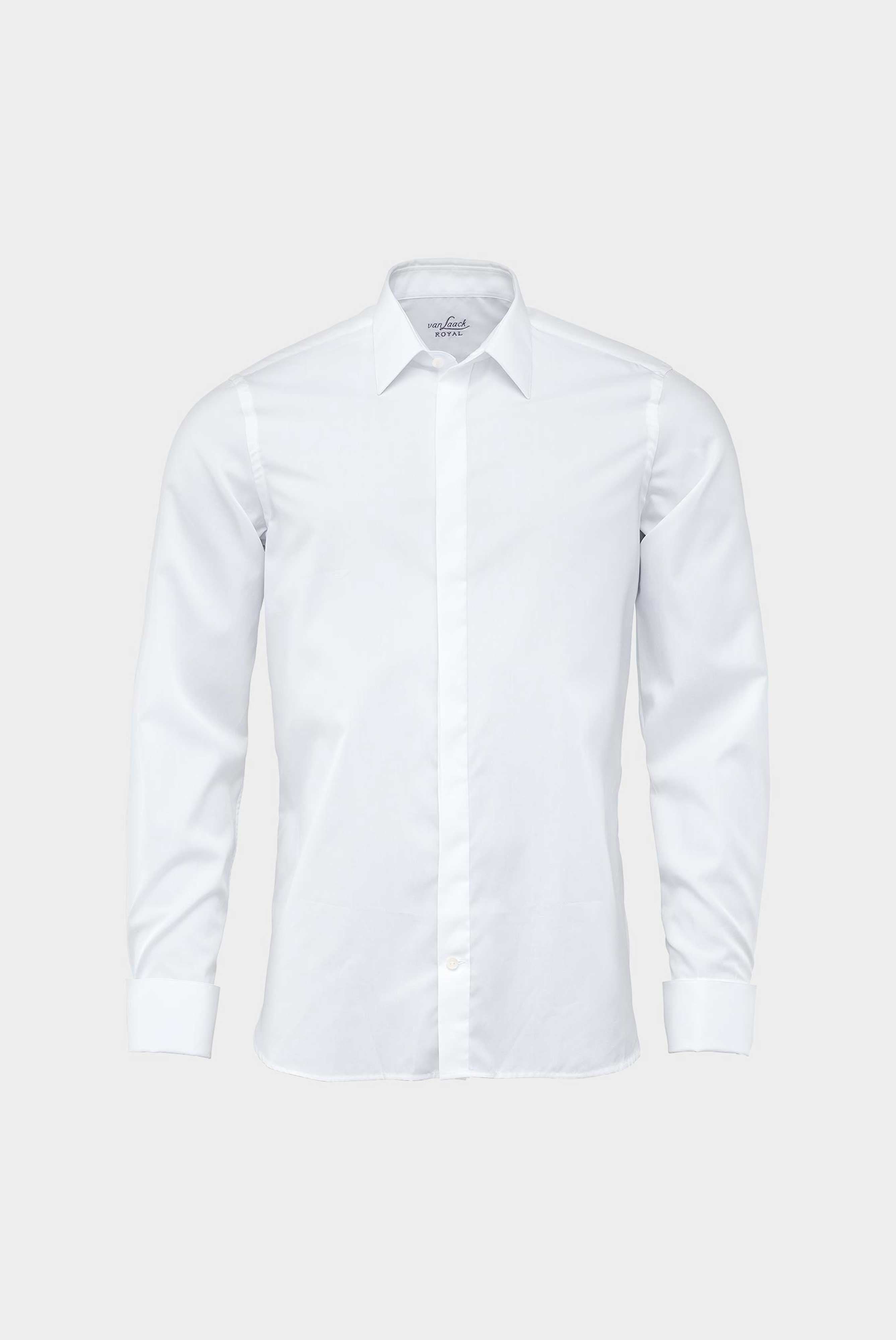 Van Laack-Elegantes Abendhemd mit Kentkragen aus Baumwolle Slim Fit Weiß-Hemden & Blusen-Black-Deal-Outlet-by-ARCHIVIST