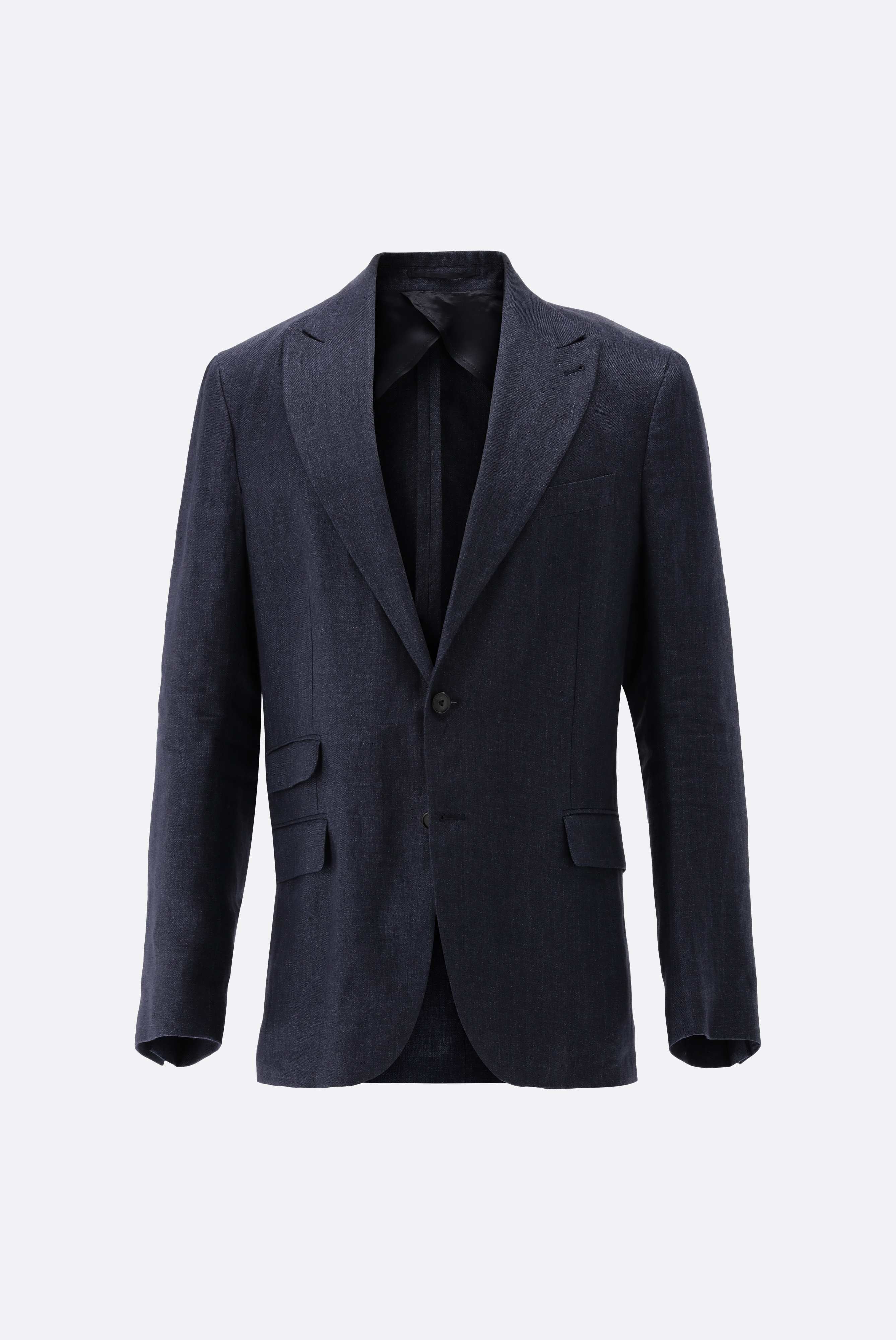 Sakko aus Leinen mit Spitzfasson