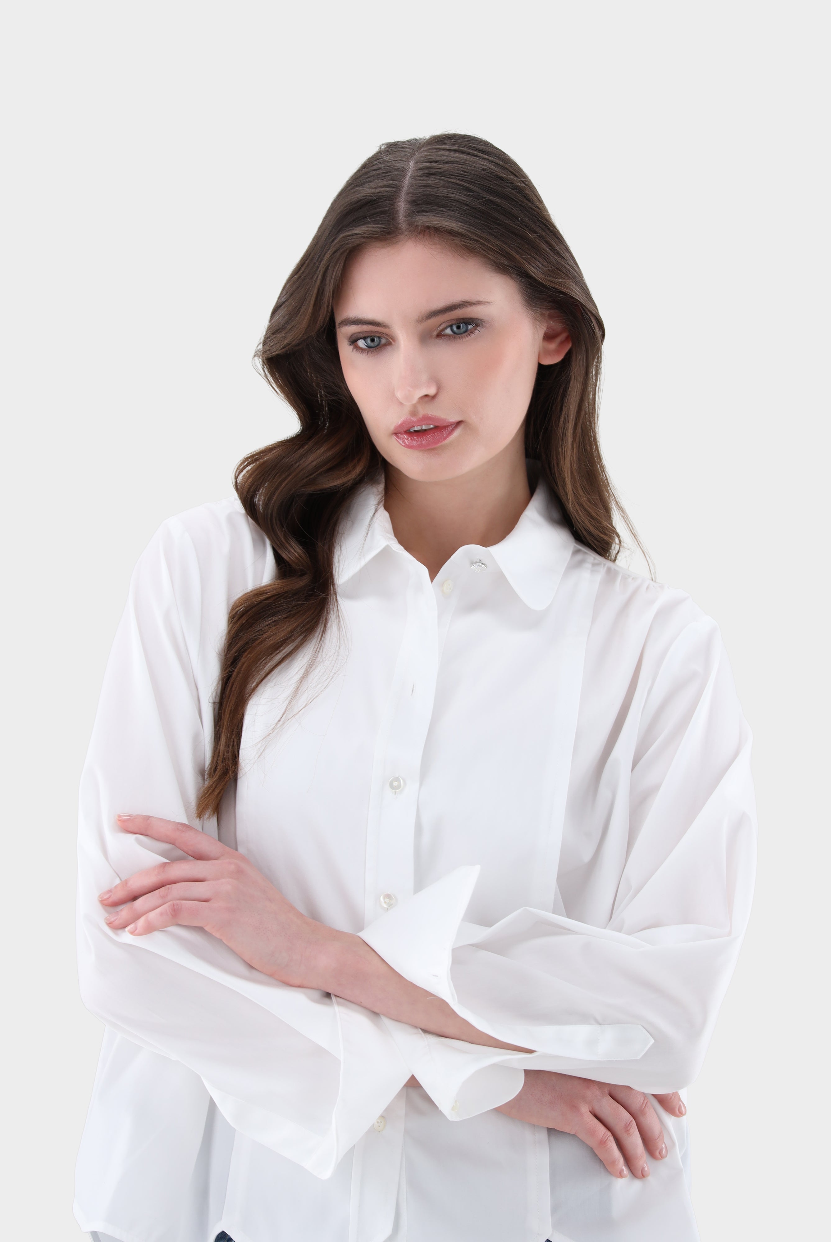 Lockere Cropped Bluse