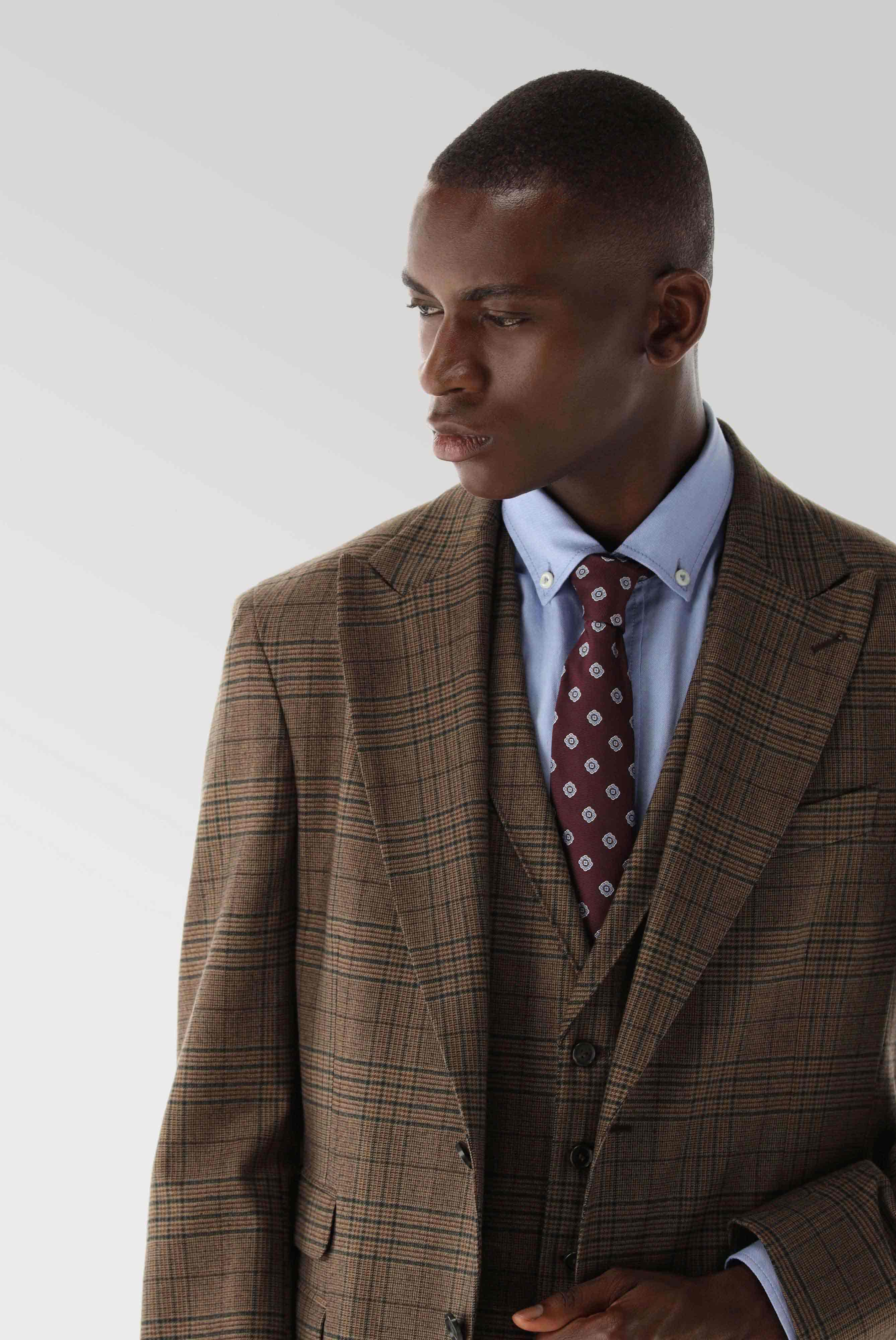 Van Laack-Sakko mit Karomuster und Spitzfasson-Jacken & Mäntel-Black-Deal-Outlet-by-ARCHIVIST