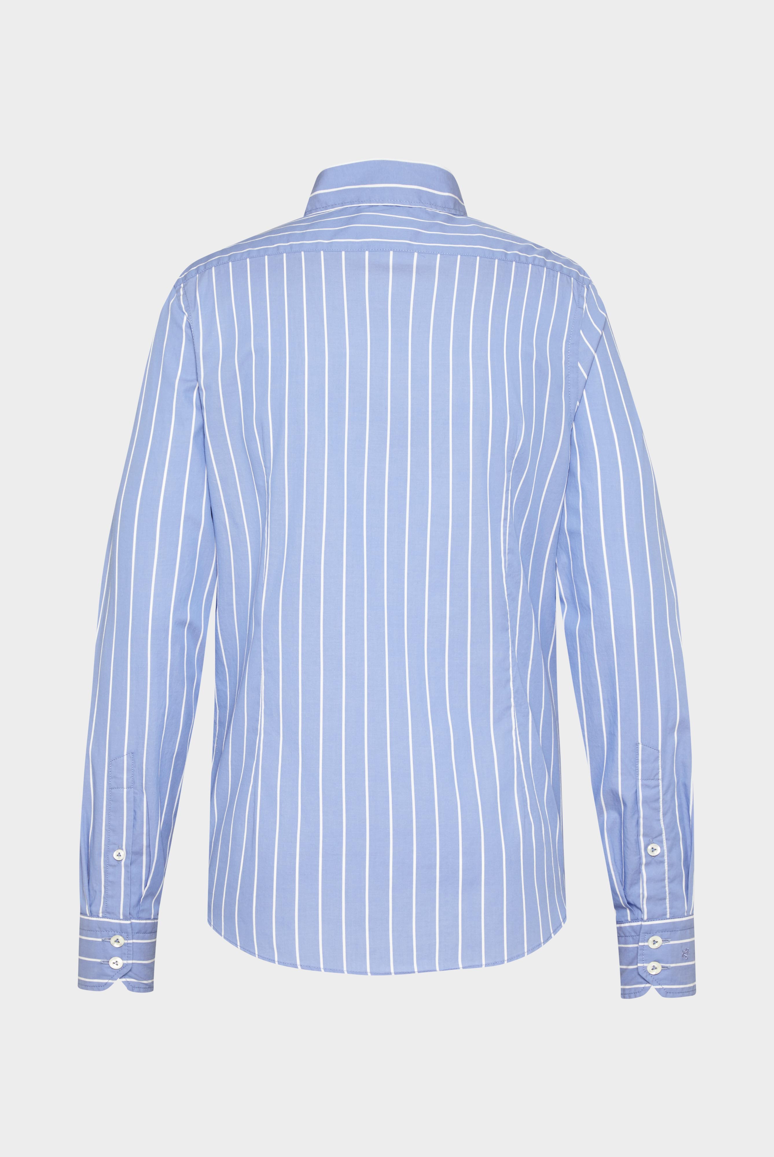 Van Laack-Gestreiftes Hemd aus Twill-Hemden & Blusen-Black-Deal-Outlet-by-ARCHIVIST