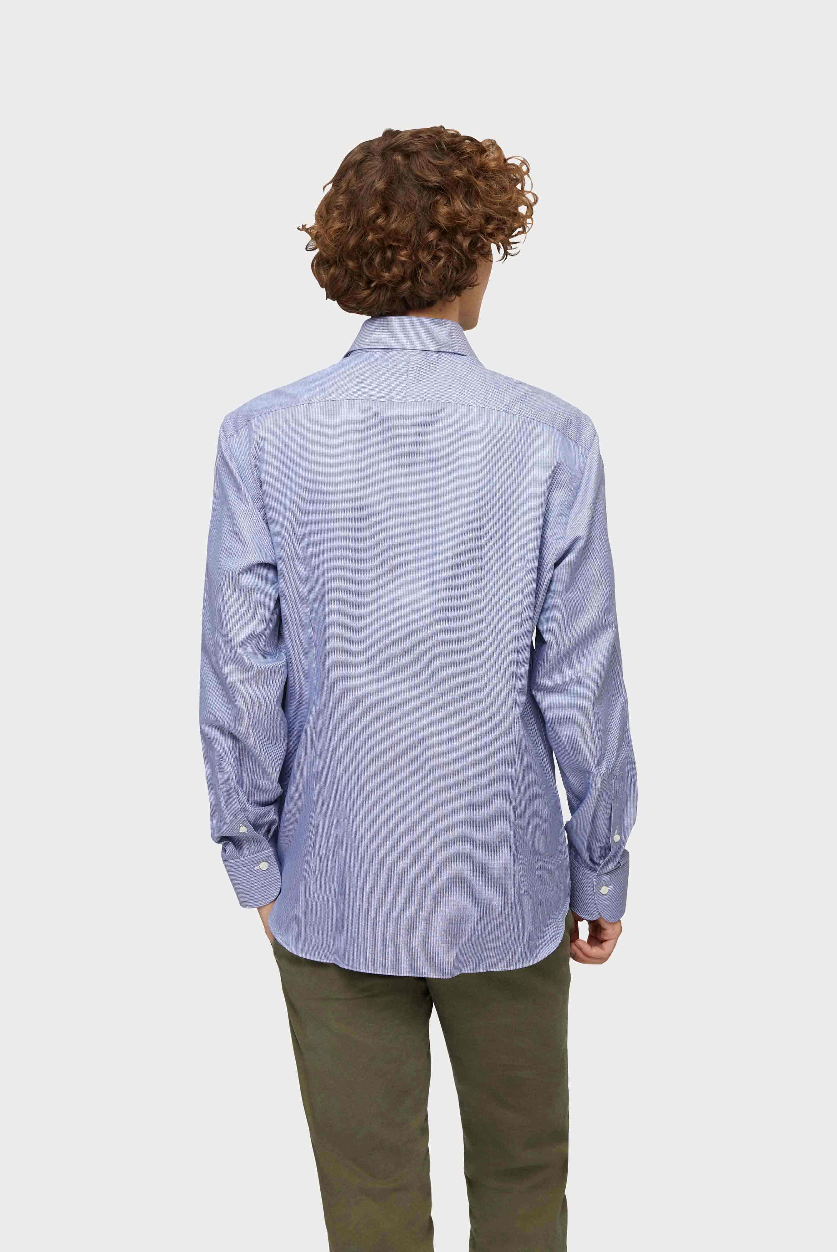 Van Laack-Hemd aus Baumwoll-Dobby mit Struktur Tailor Fit Grau-Hemden & Blusen-Black-Deal-Outlet-by-ARCHIVIST