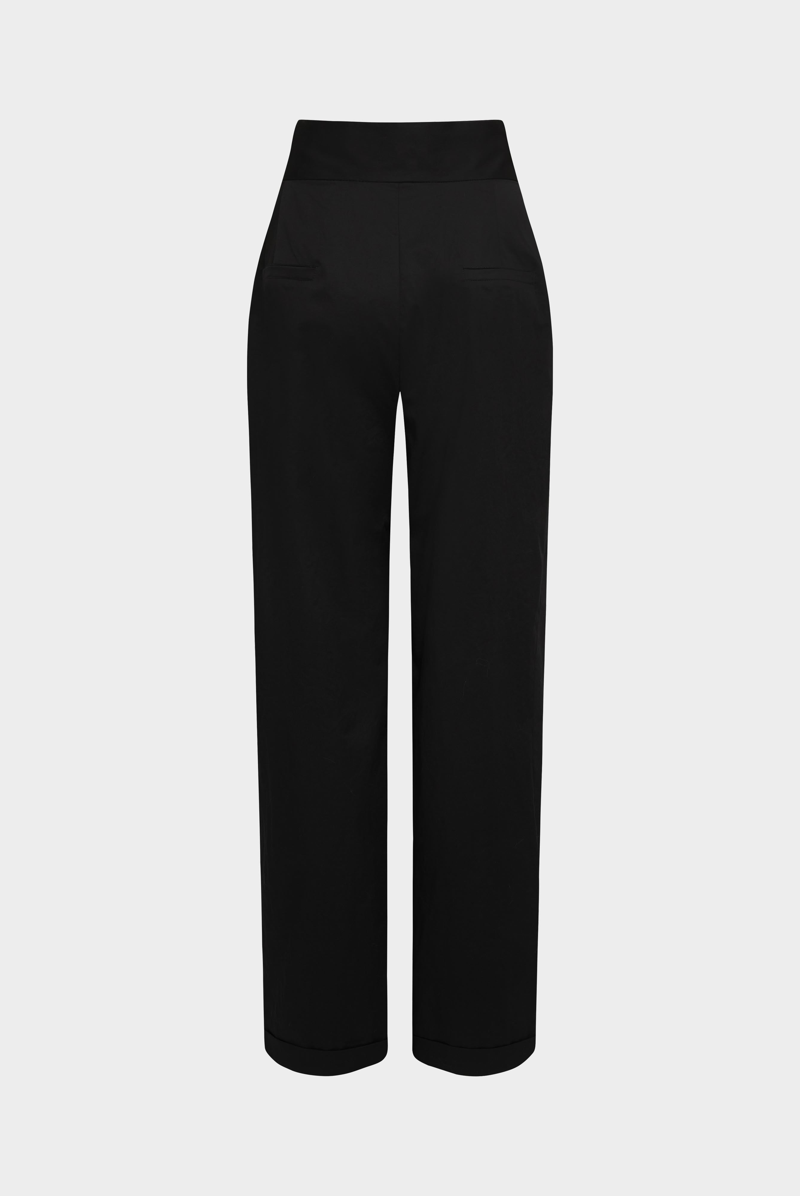 Van Laack-Elegante Damen Faltenhose aus Baumwolle Schwarz-Hosen-Black-Deal-Outlet-by-ARCHIVIST